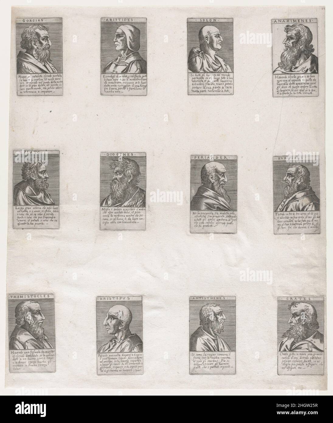 Speculum Romanae Magnificentiae Ritratti degli antichi filosofi 16th