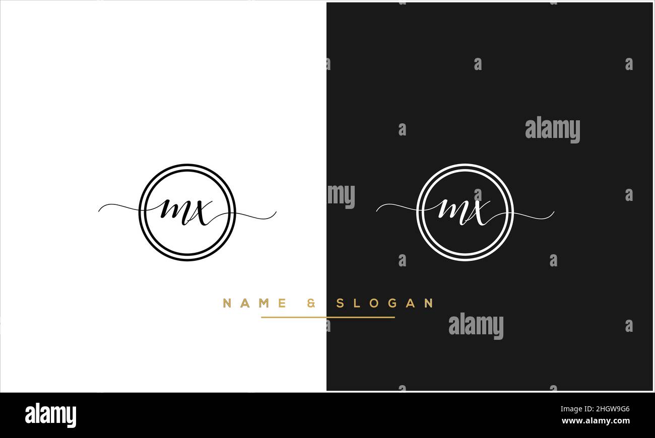 Logo MX, XM lettere astratta MONOGRAMMA Illustrazione Vettoriale