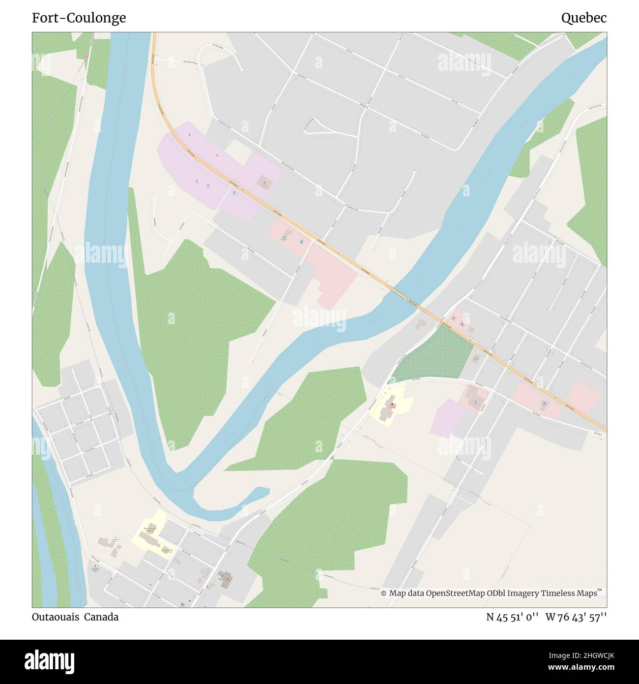 Mappa di fort coulonge immagini e fotografie stock ad alta risoluzione
