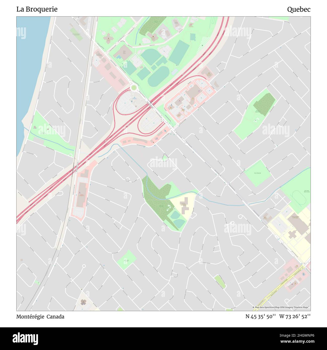 Mappa di la broquerie immagini e fotografie stock ad alta risoluzione