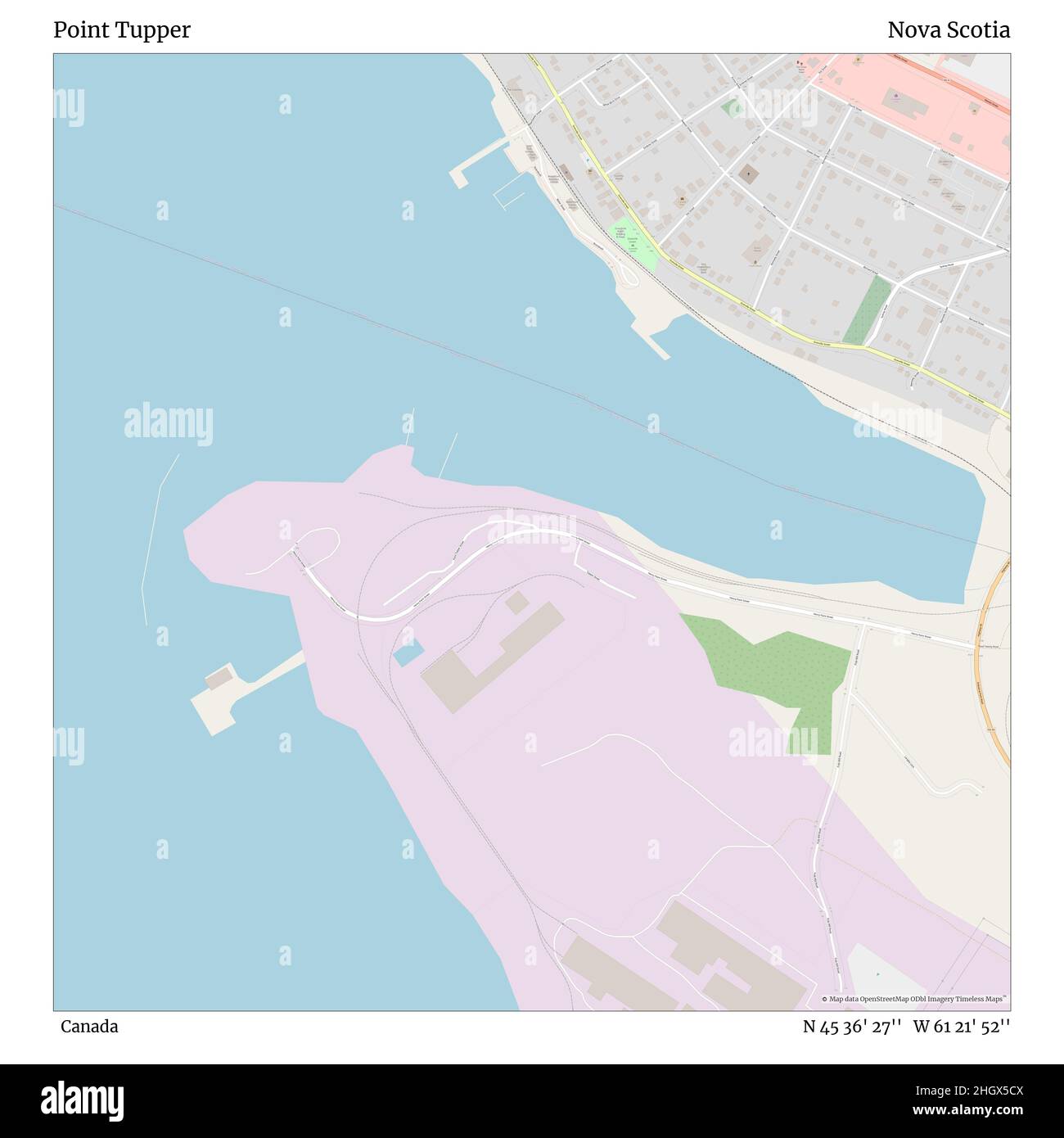 Point Tupper, Canada, Nuova Scozia, N 45 36' 27'', W 61 21' 52'', mappa