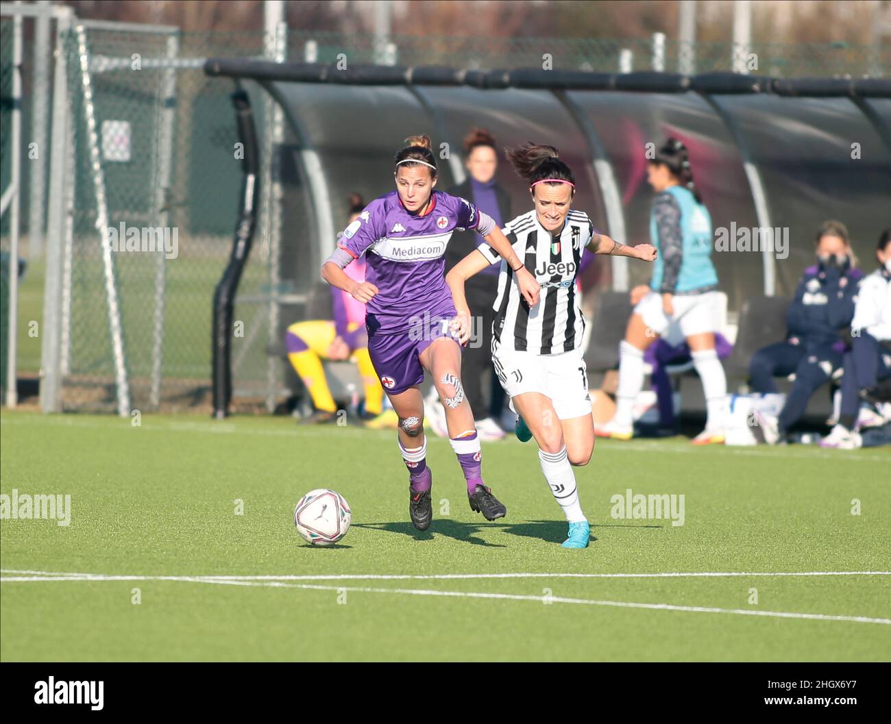 Campionato Italiano,Serie Donna A Juventus Donne / Fiorentina, 22 Jan 2022, Vinovo, Torino Foto Stock