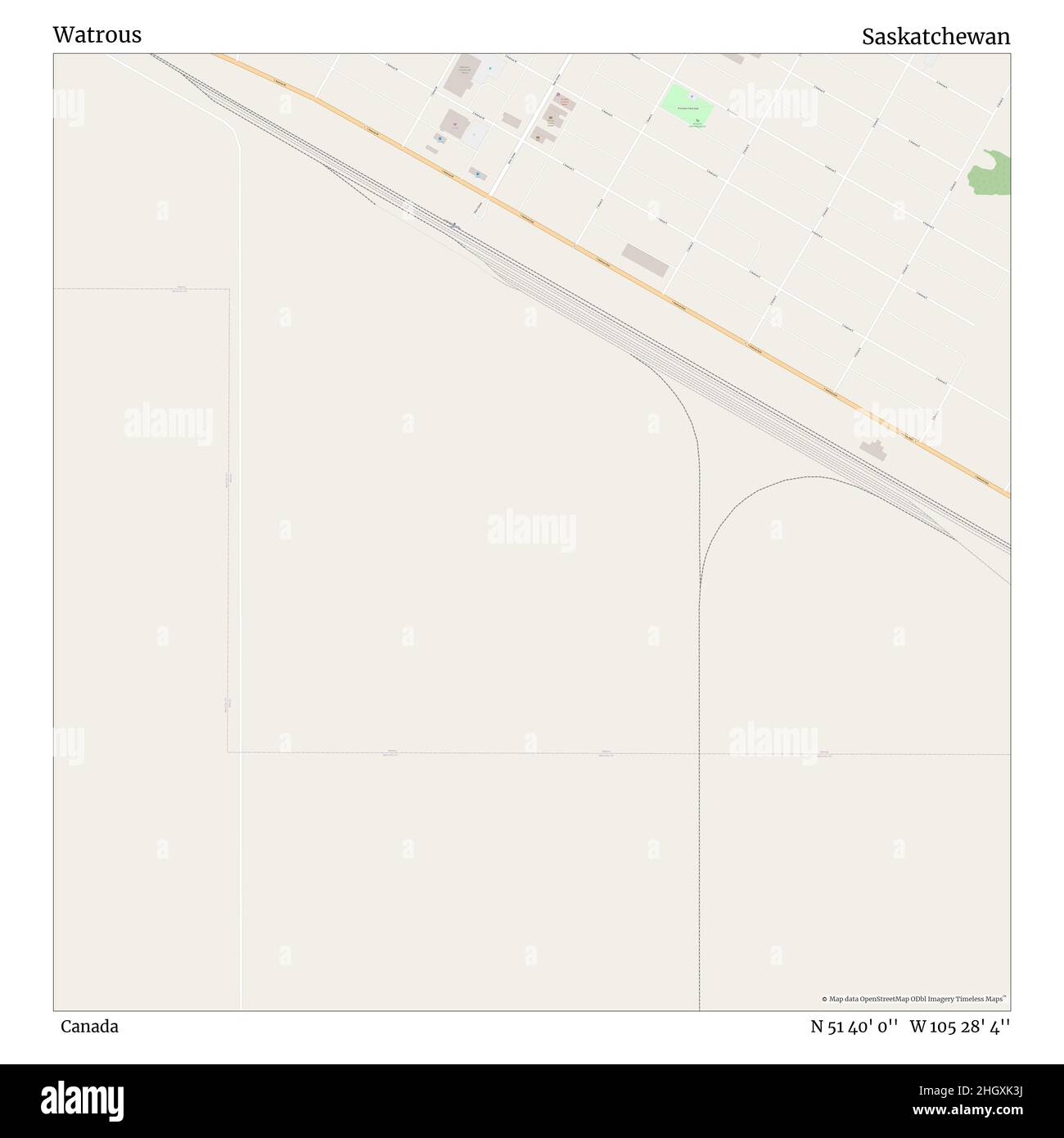 Mappa di watrous saskatchewan immagini e fotografie stock ad alta