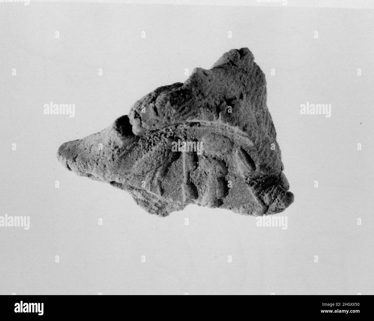 Sigillo del documento con il nome del trono di Amenhotep III ca. 1390–1353 a.C. nuovo Regno. Sigillo del documento con il nome del trono di Amenhotep III ca. 1390–1353 A.C. Fango. Nuovo Regno. Dall'Egitto, dall'Egitto superiore, da Tebe, da Malqata, da Ville Occidentali, West Villa B, scavi MMA, 1910–12. Dynasty 18 Foto Stock