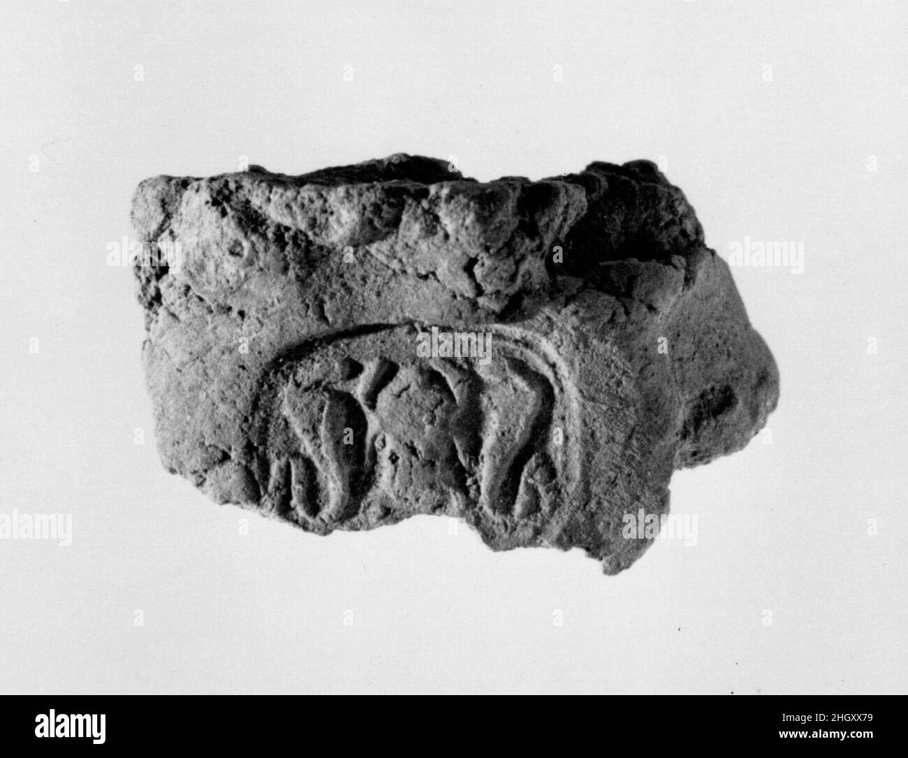 Sigillatura documenti ca. 1390–1353 a.C. nuovo Regno. Sigillatura documenti. CA. 1390–1353 A.C. Fango. Nuovo Regno. Dall'Egitto, dall'Egitto superiore, da Tebe, da Malqata, da Ville Occidentali, West Villa B, scavi MMA, 1910–12. Dynasty 18 Foto Stock