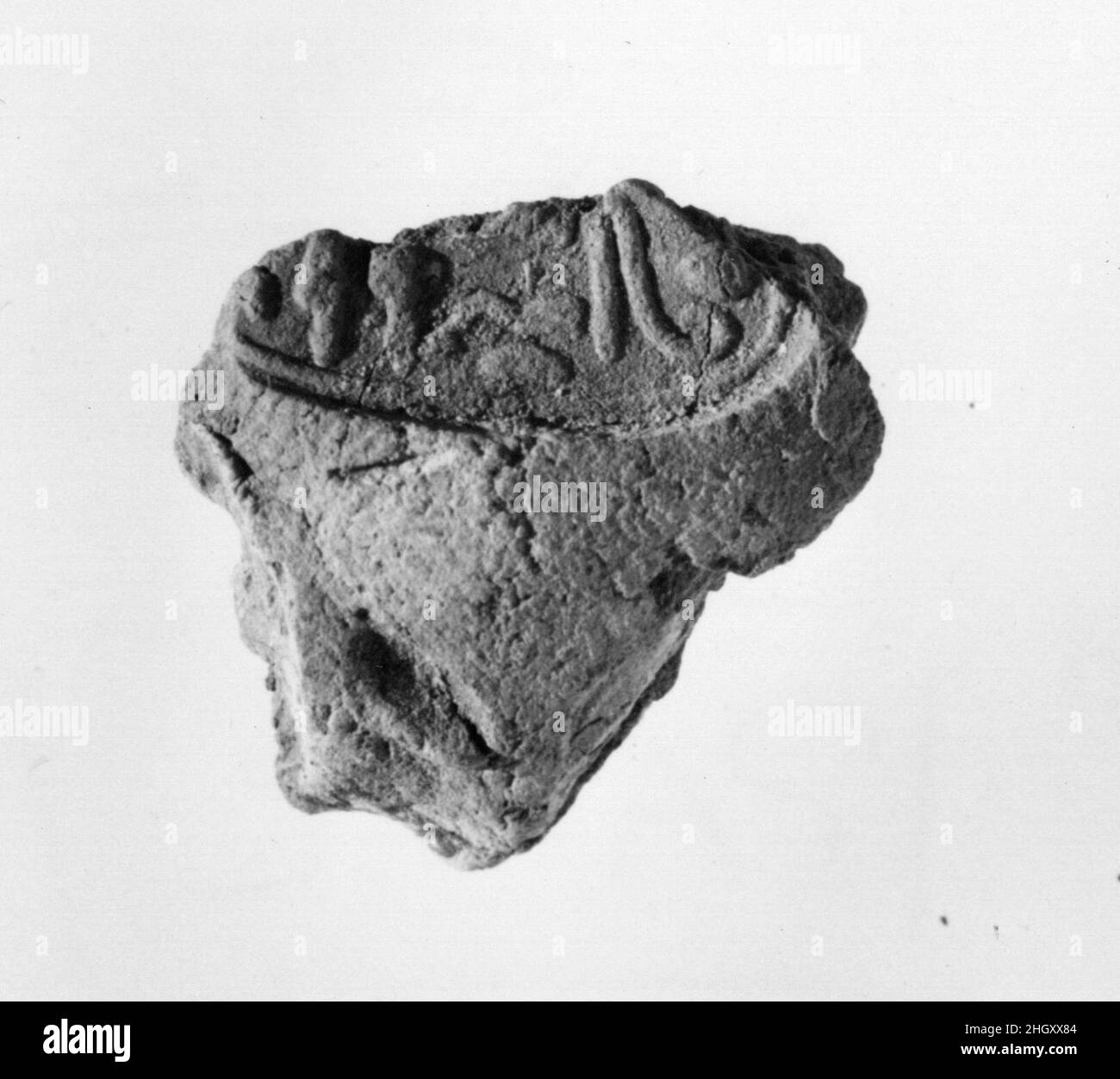 Sigillatura documenti ca. 1390–1353 a.C. nuovo Regno. Sigillatura documenti. CA. 1390–1353 A.C. Fango. Nuovo Regno. Dall'Egitto, dall'Egitto superiore, da Tebe, da Malqata, da Ville Occidentali, West Villa B, scavi MMA, 1910–12. Dynasty 18 Foto Stock