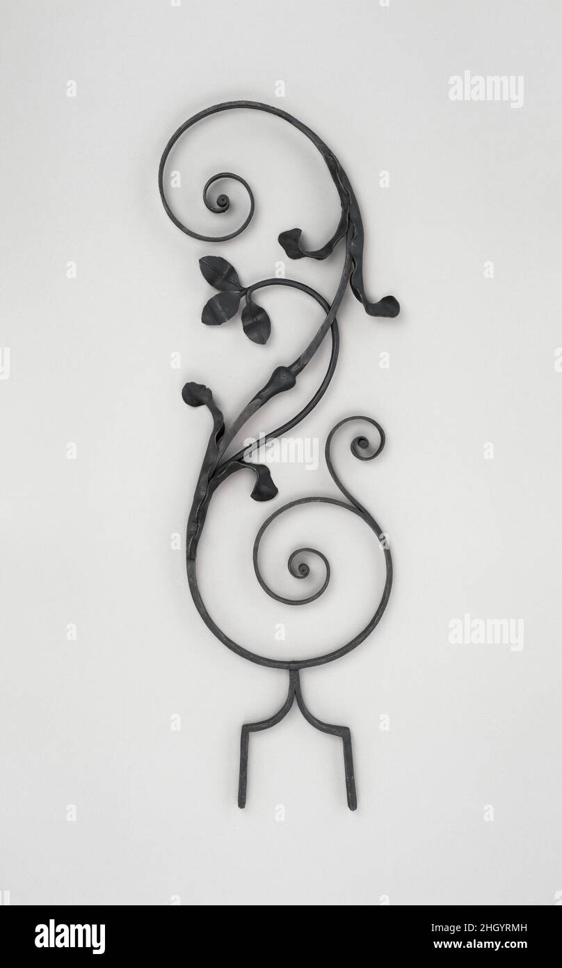 Balaustro di ferro ca. 1750 britannico. Balustre in ferro. Inglese. CA. 1750. Ferro battuto. Ferro metallurgato Foto Stock