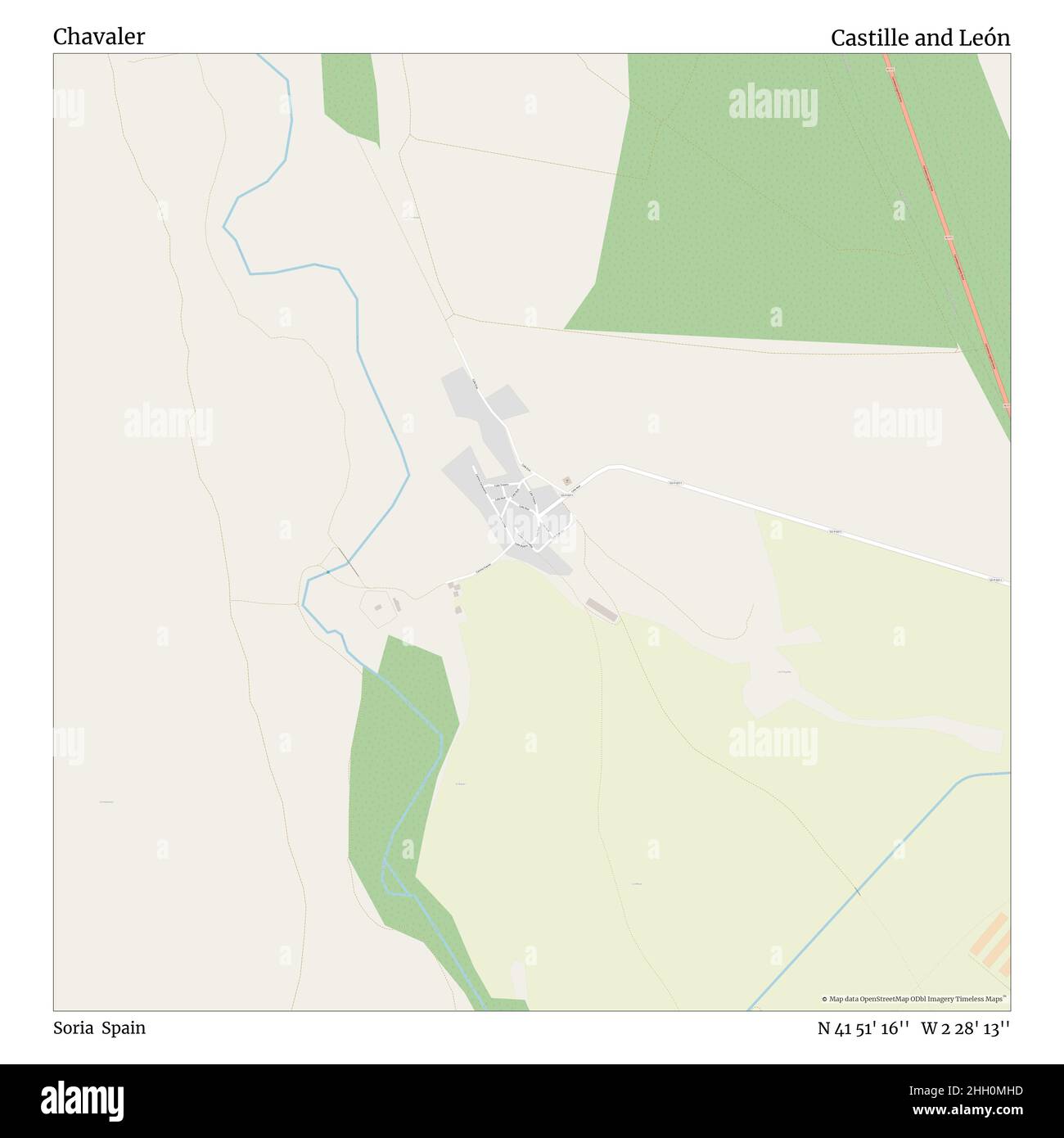 Chavaler, Soria, Spagna, Castille e León, N 41 51' 16''', W 2 28' 13''', mappa, mappa senza tempo pubblicata nel 2021. Viaggiatori, esploratori e avventurieri come Florence Nightingale, David Livingstone, Ernest Shackleton, Lewis and Clark e Sherlock Holmes si sono affidati alle mappe per pianificare i viaggi verso gli angoli più remoti del mondo, Timeless Maps sta mappando la maggior parte delle località del mondo, mostrando il successo di grandi sogni Foto Stock