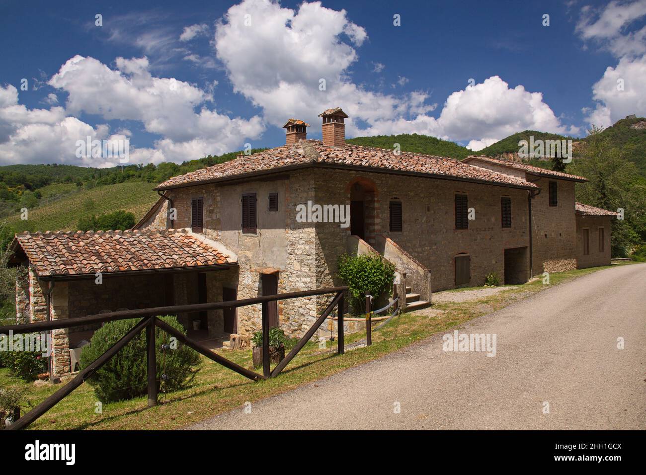 Casa residenziale in provincia di Siena,Toscana,Italia,Europa Foto Stock