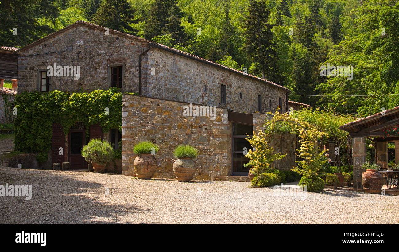 Casa residenziale in provincia di Siena,Toscana,Italia,Europa Foto Stock
