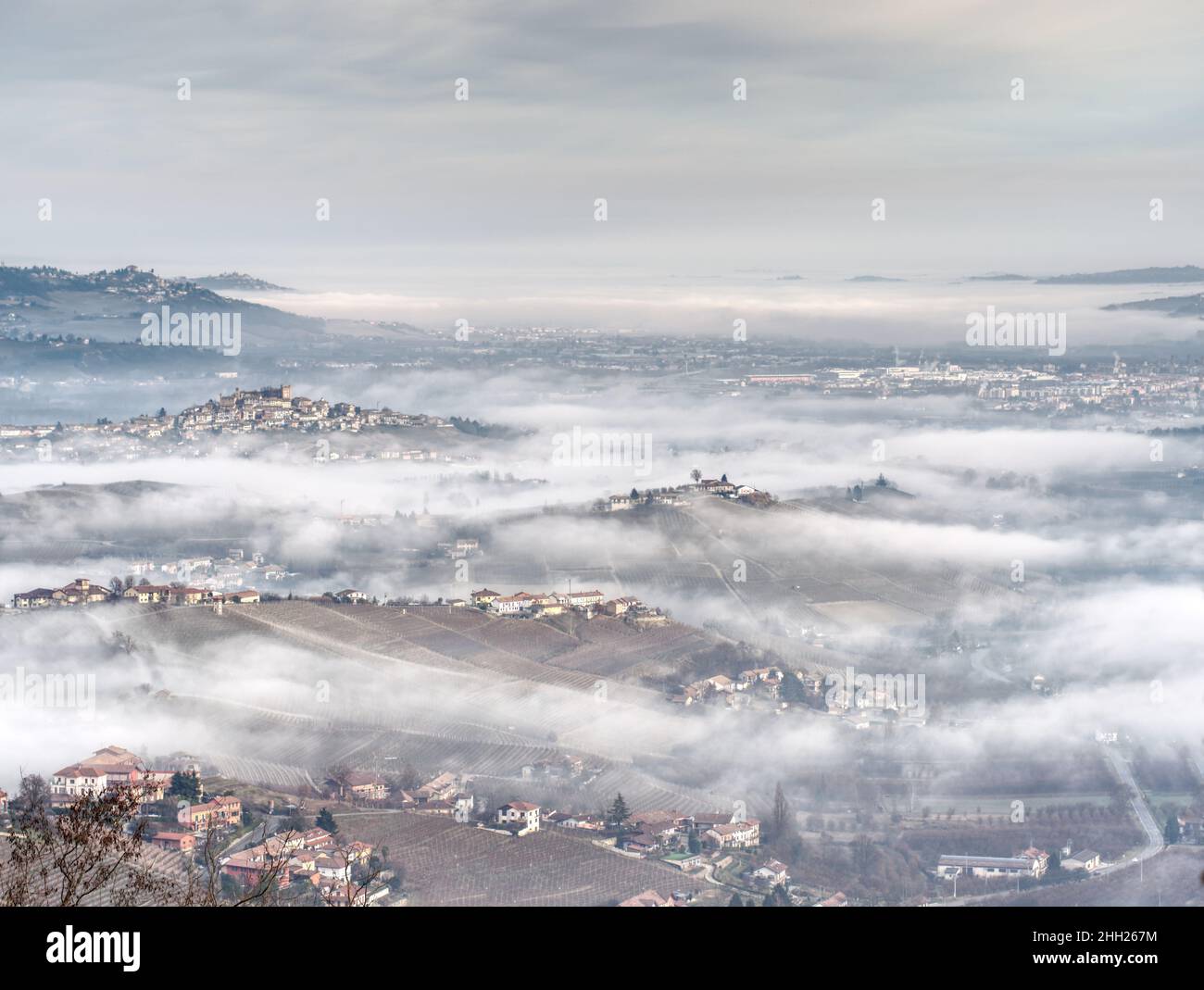 Misty Landscape Foto Stock