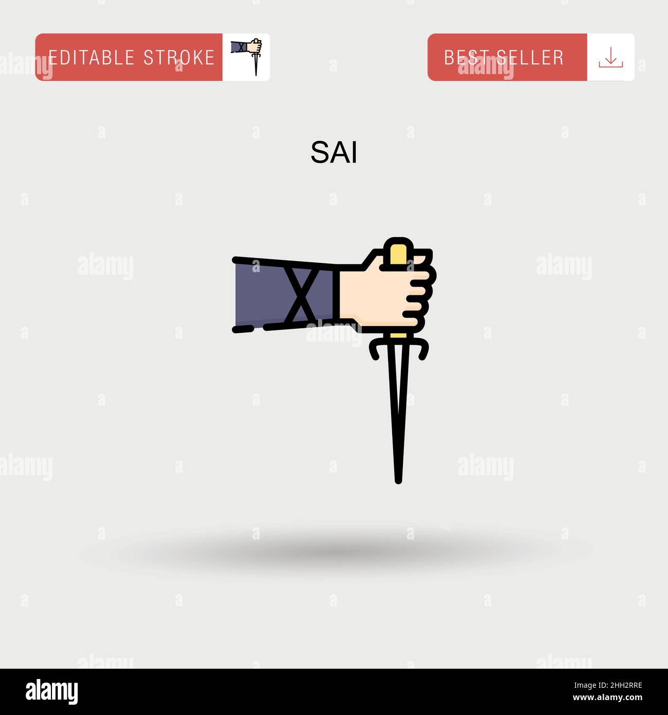 Icona Sai Simple Vector. Illustrazione Vettoriale