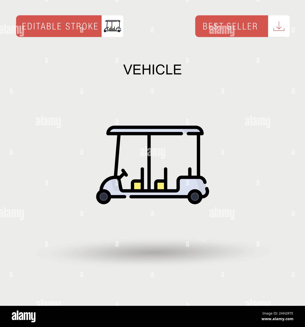 Icona vettore semplice del veicolo. Illustrazione Vettoriale