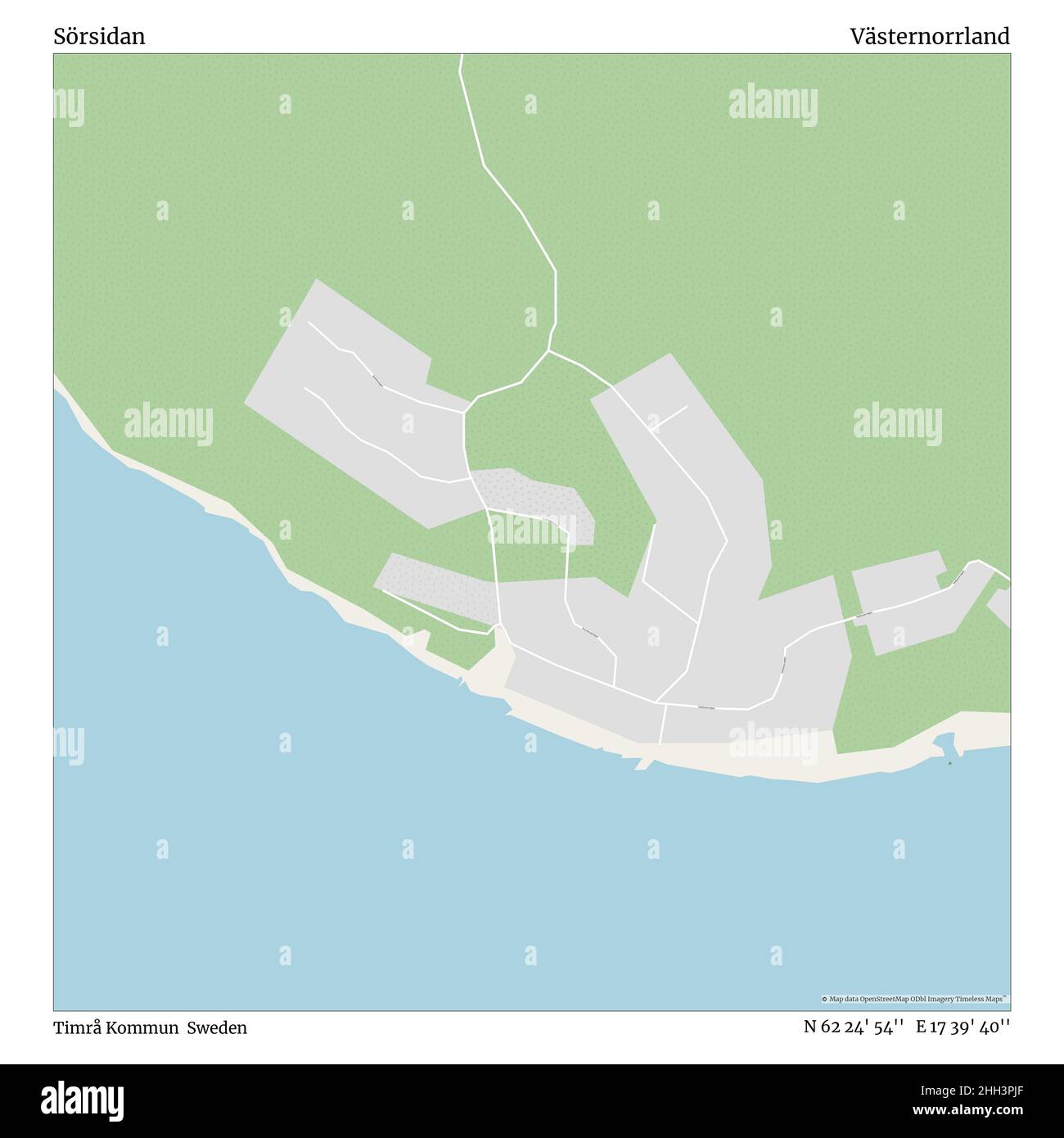 Sörsidan, Timrå Kommun, Svezia, Västernorrland, N 62 24' 54'', e 17 39 ...