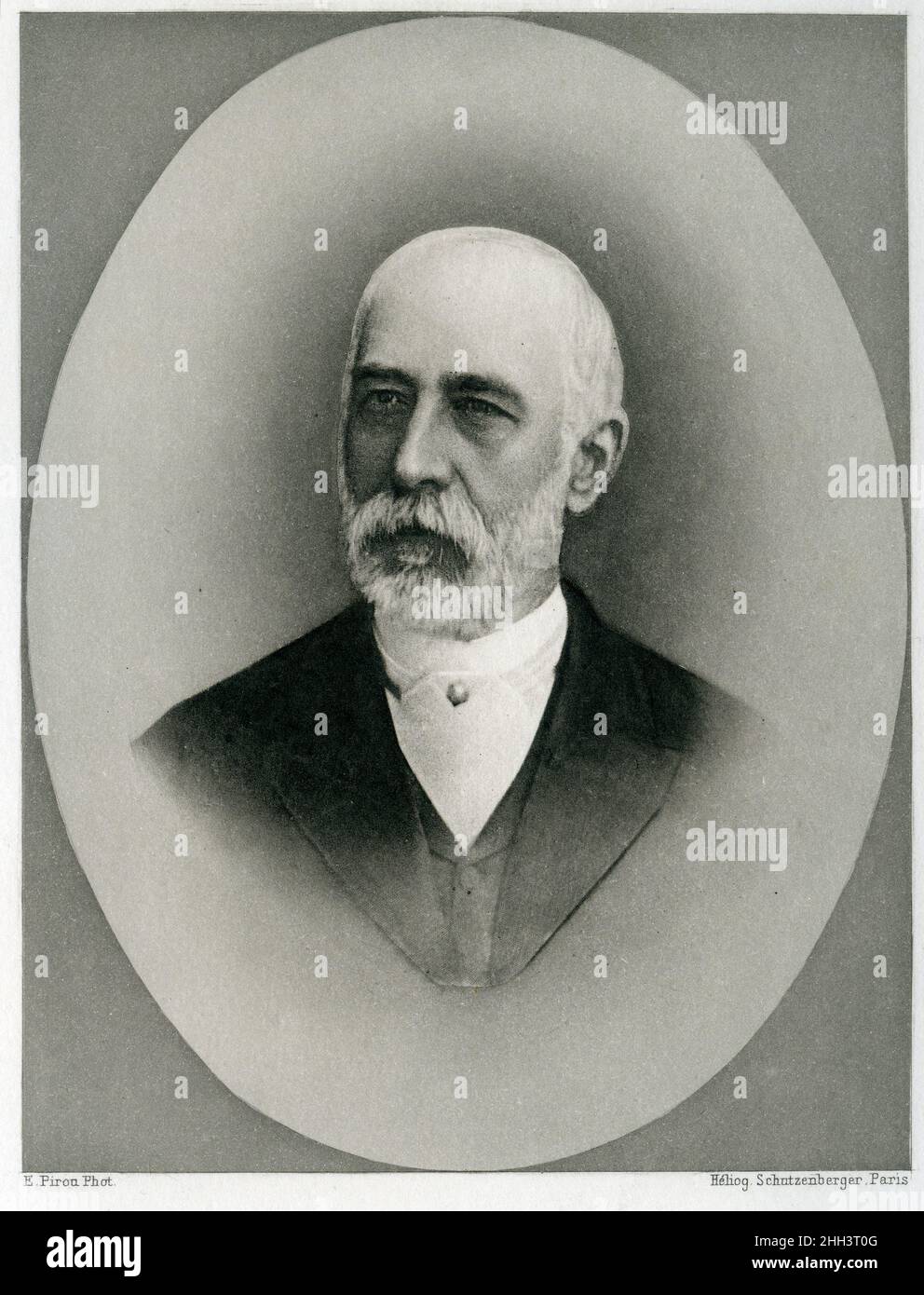 Ritratto di Philippe Henri Arnout de Clermont 1831 - 1921 scienziato francais. Foto Stock