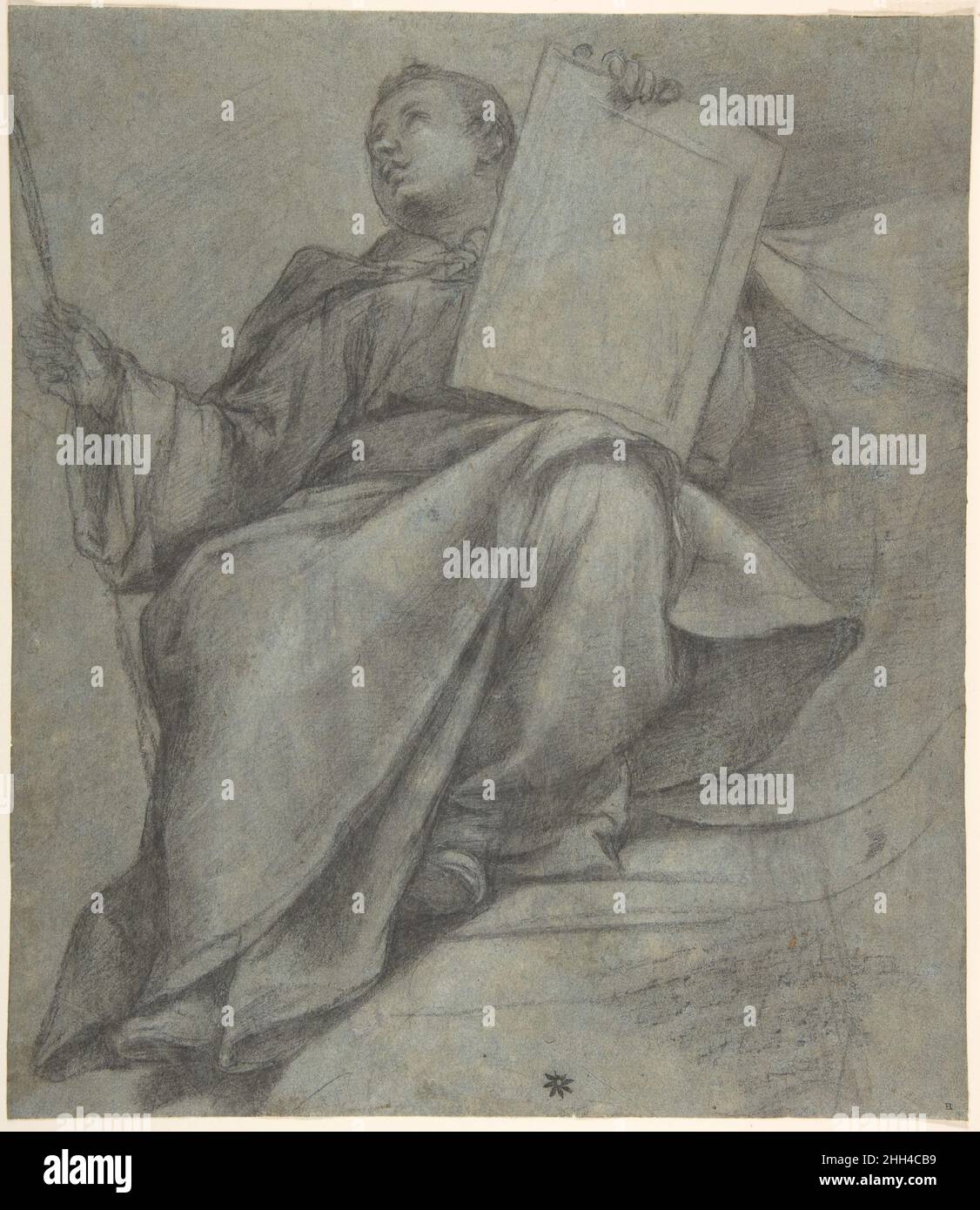 Posto a sedere Monk metà 16th–inizio 17th secolo Denijs Calvaert Netherlandh. Seduta Mistico 340238 Foto Stock