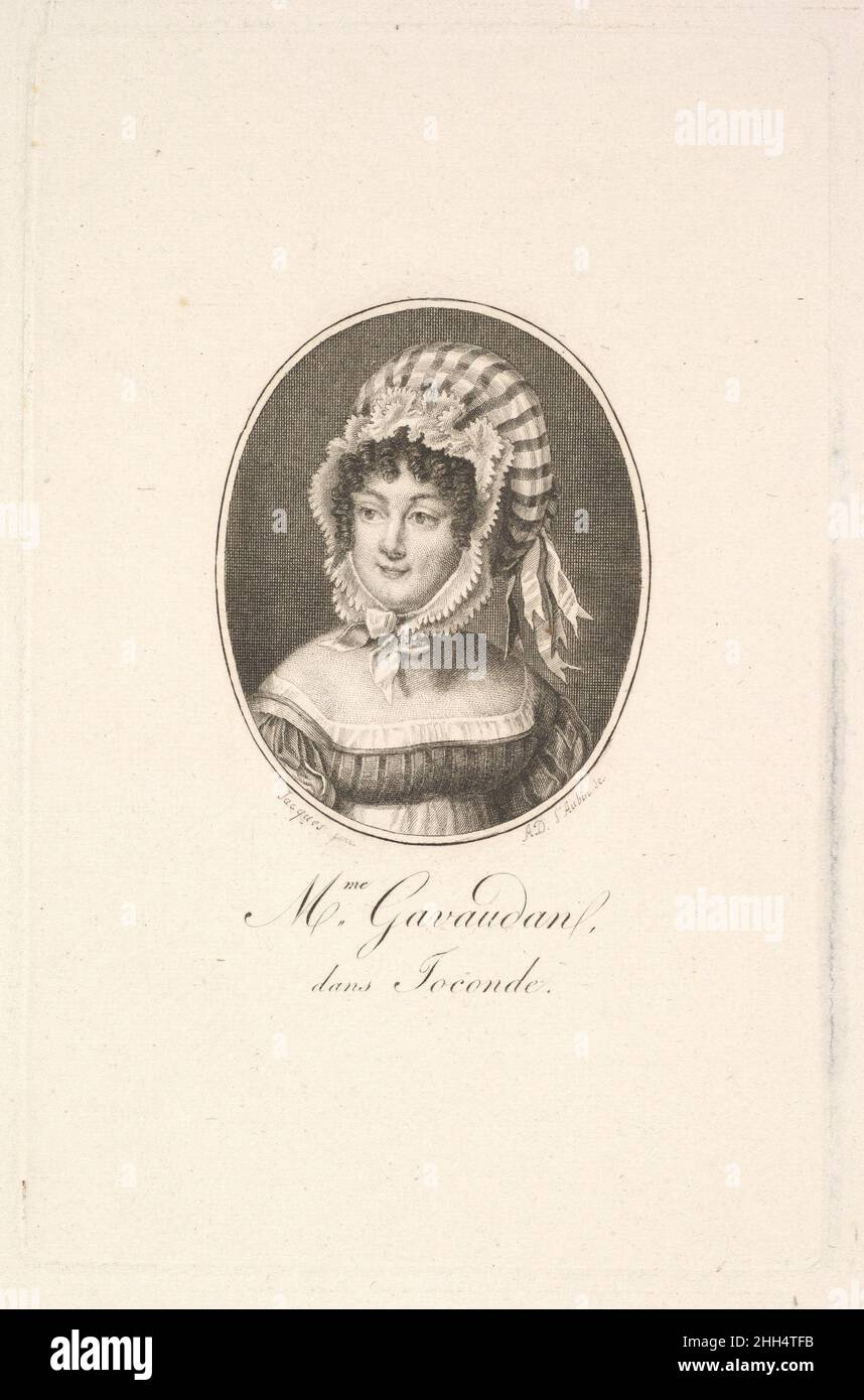 Ritratto di Madame Gavaudan Augustin de Saint-Aubin francese. Ritratto di Madame Gavaudan 422956 Foto Stock