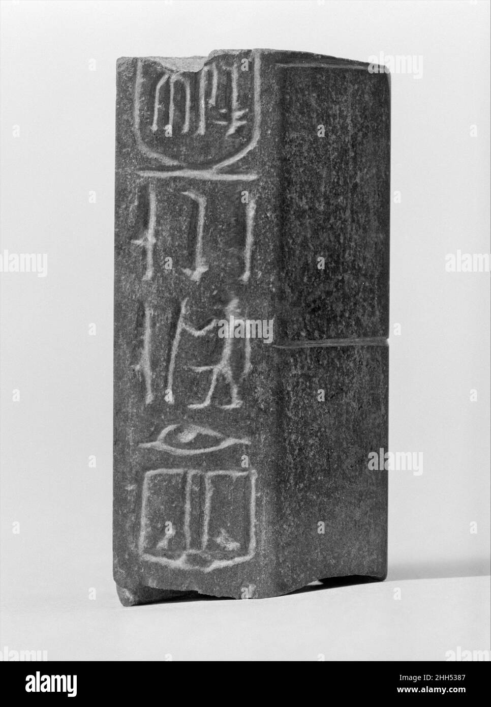 Frammento di un'asta del cubito di Ceremonial ca. 1295–1070 a.C. nuovo regno, Ramesside. Frammento di un'asta del cubito di Ceremonial 550649 Foto Stock