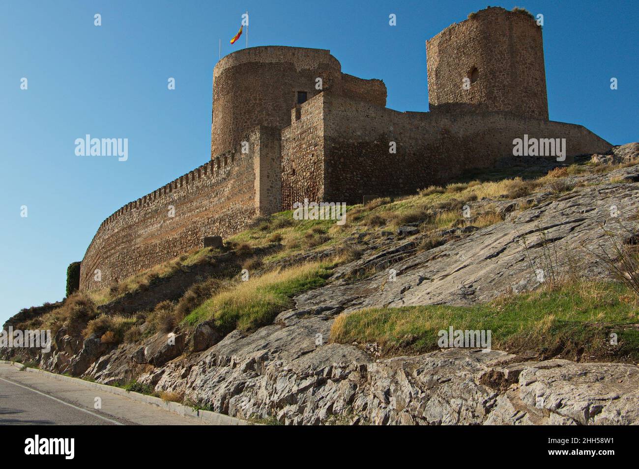 Castello di Consuegra, Castiglia-la Mancha, Spagna, Europa Foto Stock