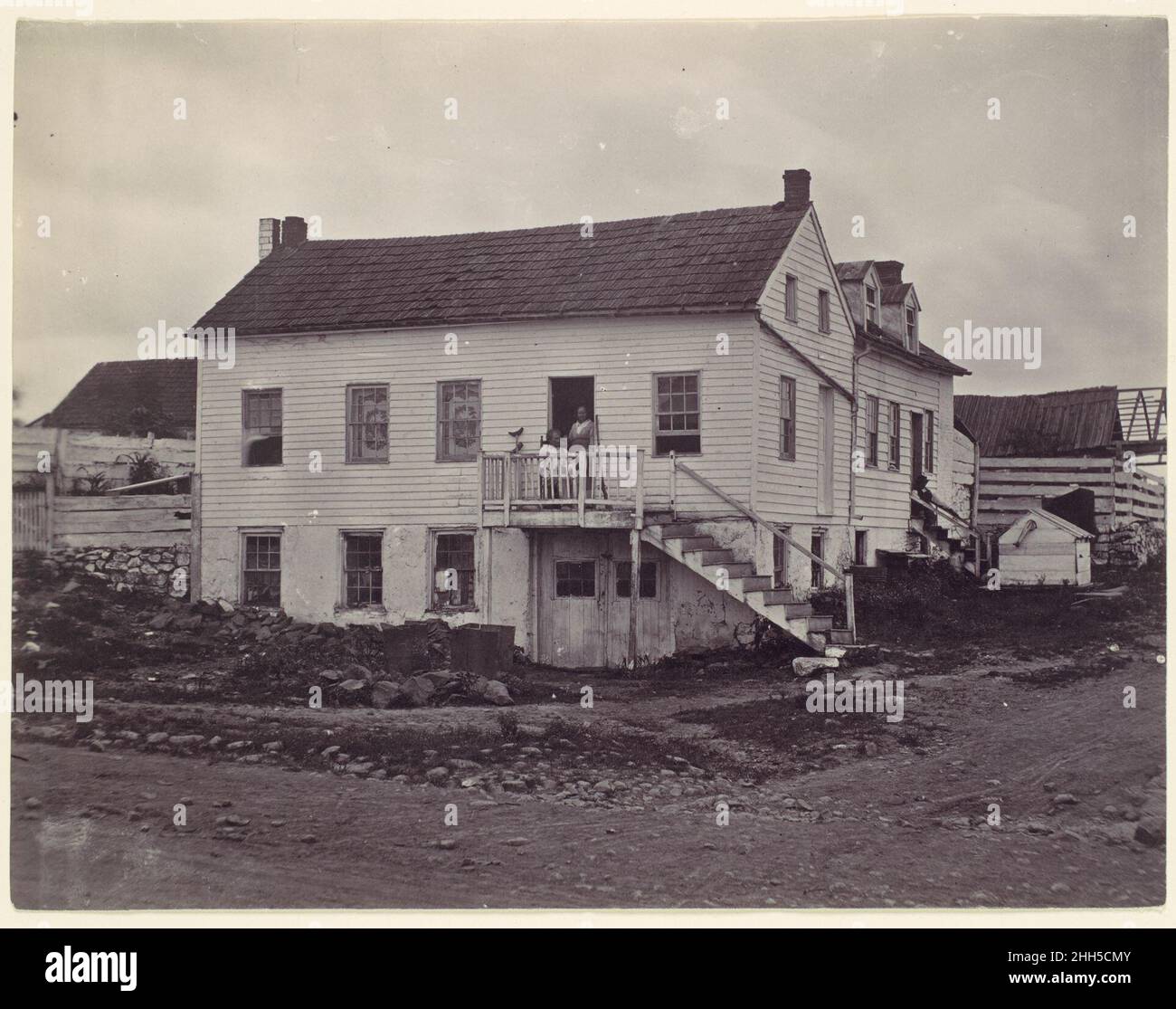 Gettysburg. John Burns House 1863 precedentemente attribuito a Mathew B. Brady American. Gettysburg. John Burns House 268201 Foto Stock
