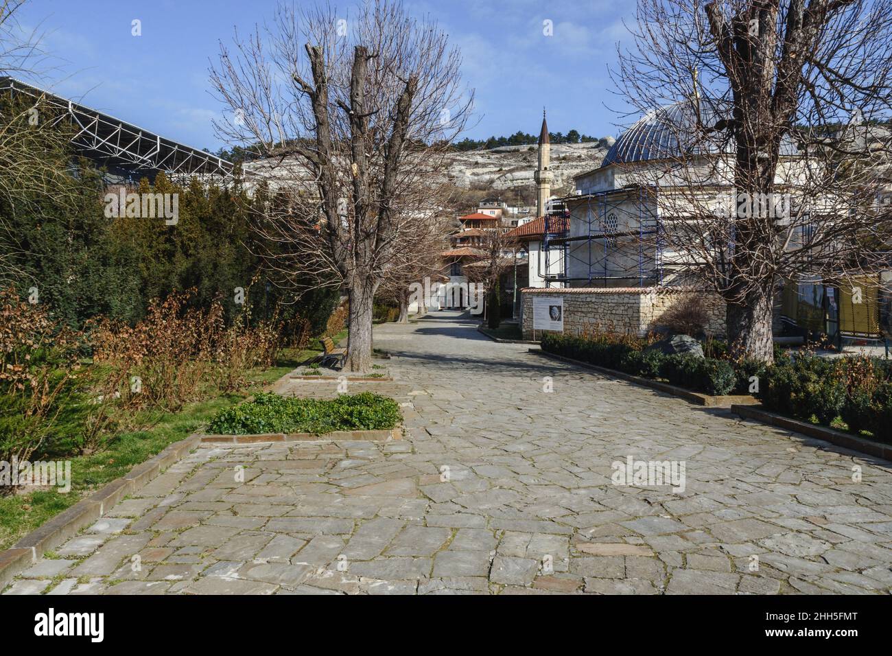 Bakhchisarai, Crimea - 14 marzo 2021: Palazzo di Khan in primavera Foto Stock