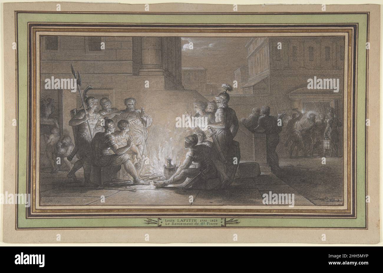 Il Denial di San Pietro 1790 Louis Lafitte francese. Il Denial di San Pietro 337506 Foto Stock