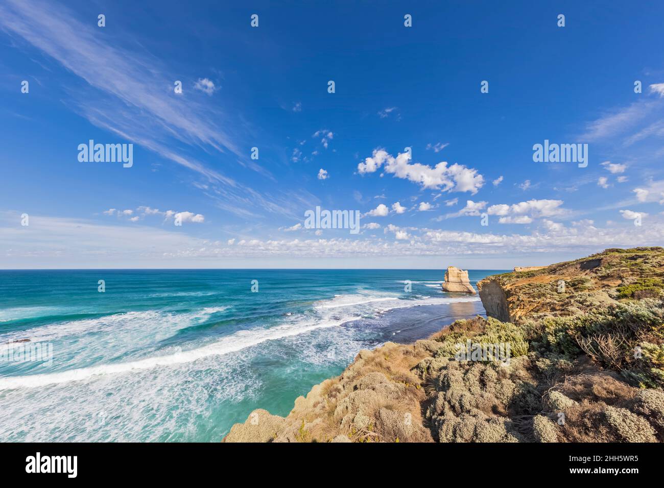 Bass Strait visto da Gibson Beach Lookout Foto Stock