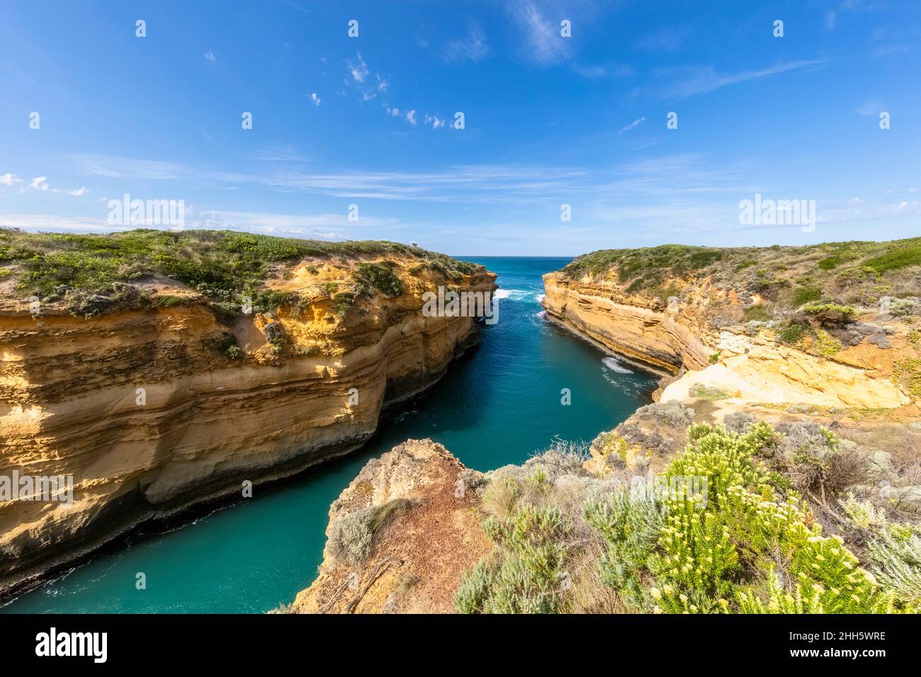 Grotta di Thunder nel Parco Nazionale di Port Campbell Foto Stock