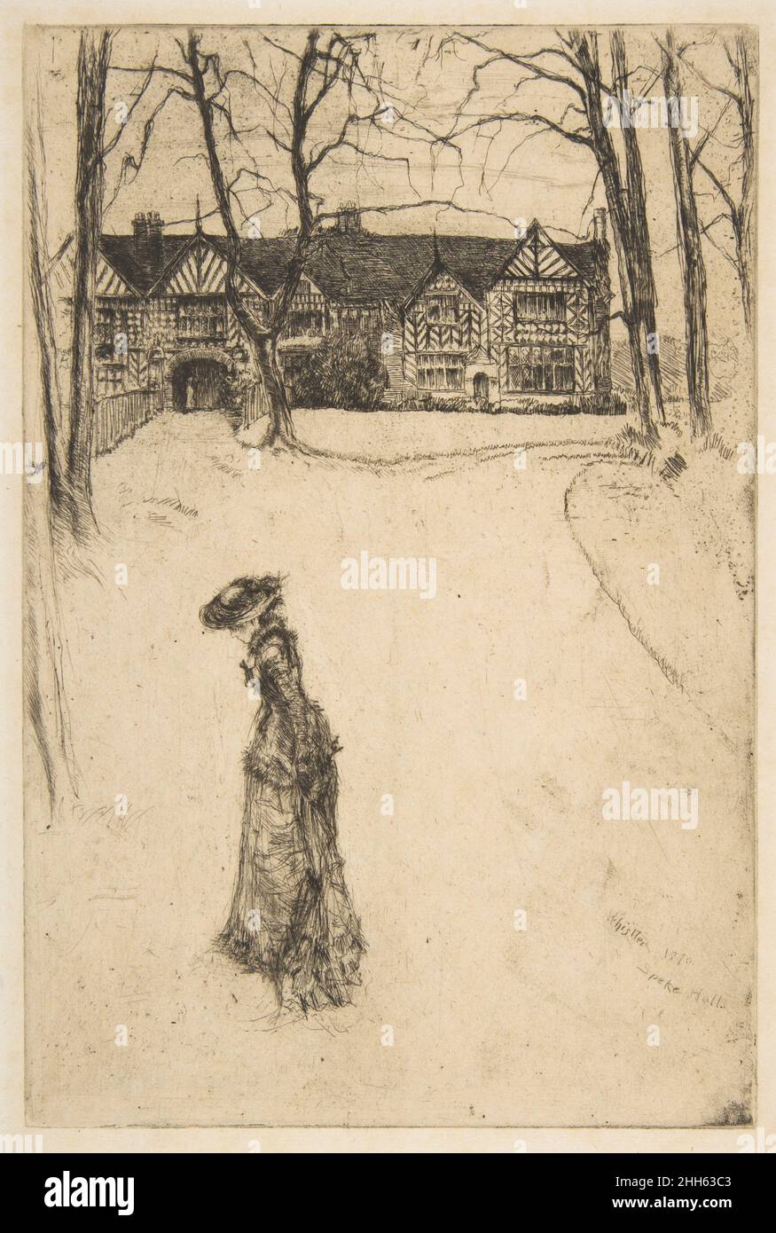 Speke Hall, No. 1 1870 James McNeill Whistler americano. Speke Hall, n. 1 347418 Foto Stock