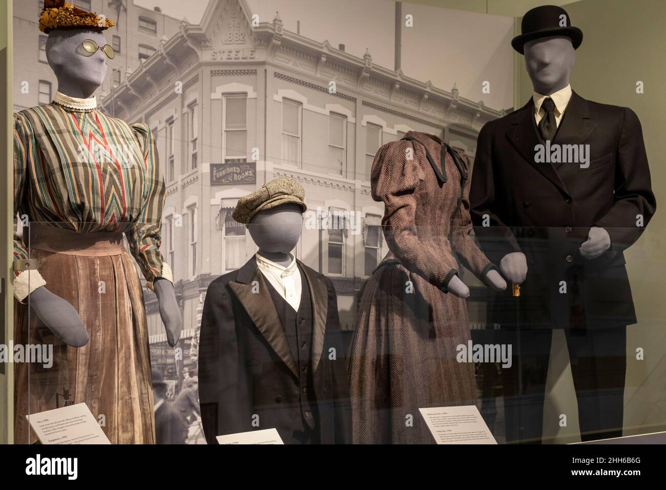 Littleton, Colorado - il museo di Littleton presenta due fattorie di storia vivente, una dal 1860s e l'altra dal 1890s, e una galleria interna con Foto Stock