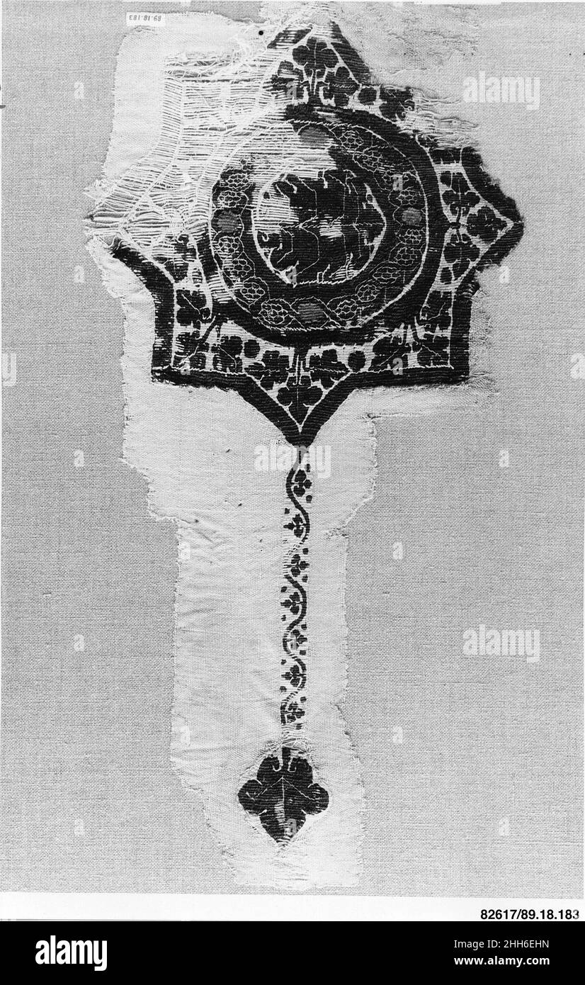 Frammento tessile 3rd–4th secolo. Frammento tessile 443388 Foto Stock