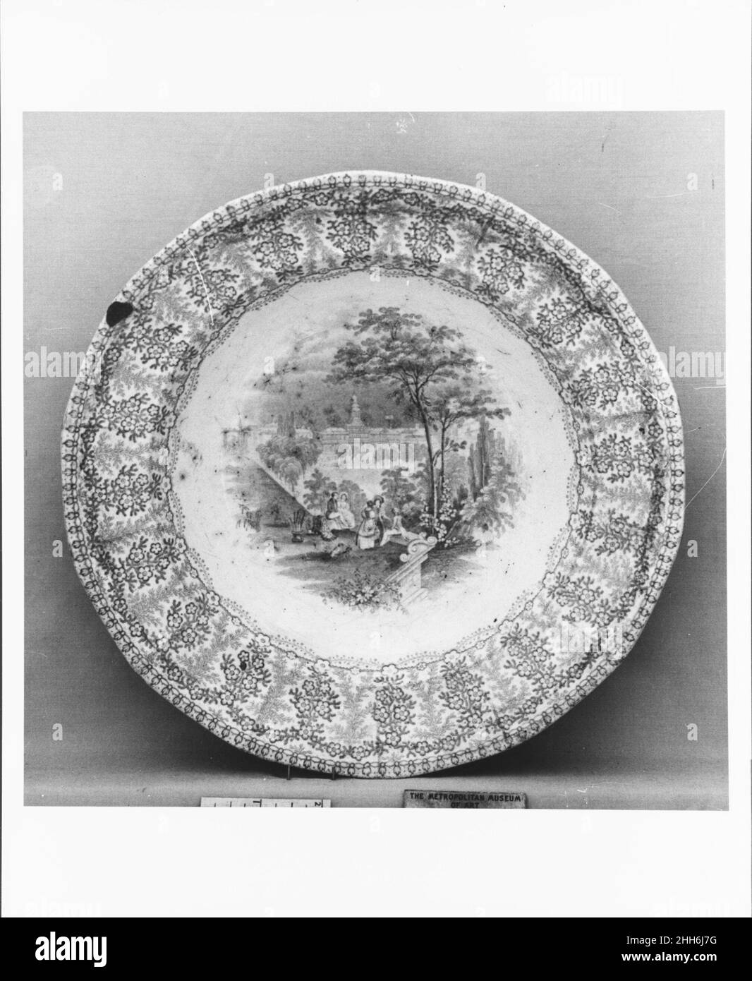 Piastra ca. 1835–ca. 1849 Charles Meigh britannico. Piastra 6159 Foto Stock