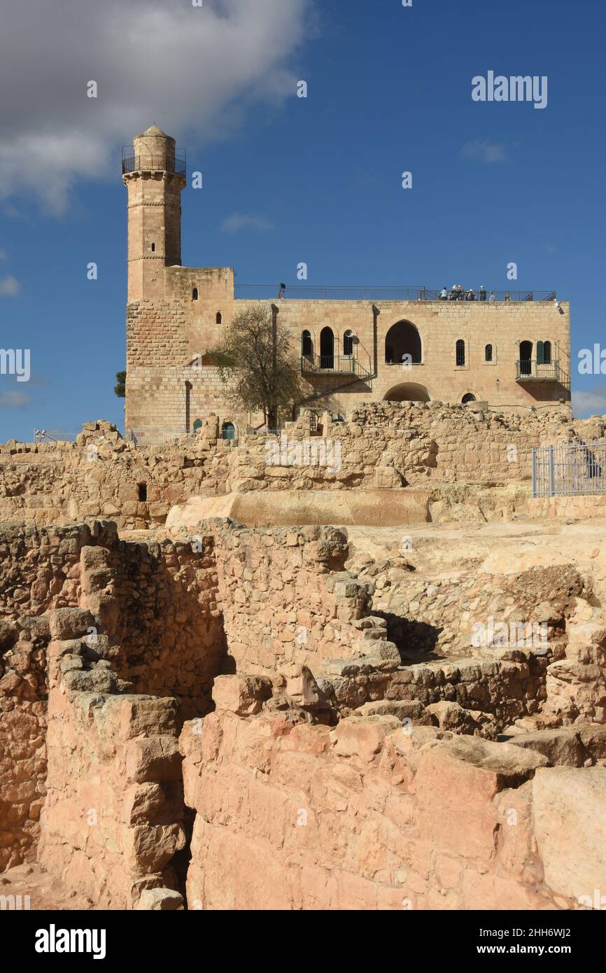 Tomba del profeta Samuele, moschea Nabi Samwil, Israele Foto Stock