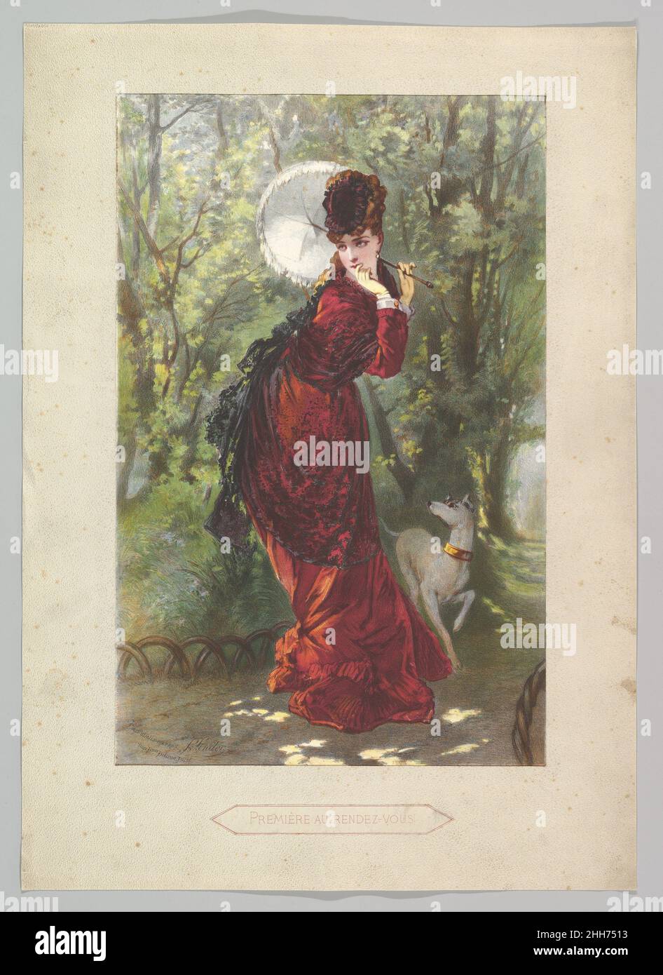 Première au Rendez-vous Anonimo, francese, 19th secolo francese. Première au Rendez-vous 399210 Foto Stock