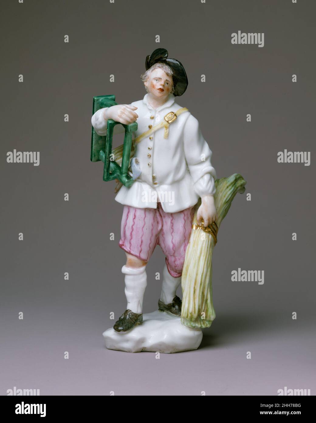 Chairmaker ca. 1755 fabbrica di porcellane di Capodimonte. Presidente. Italiano, Napoli. CA. 1755. Porcellana a pasta morbida. Ceramica-porcellana Foto Stock