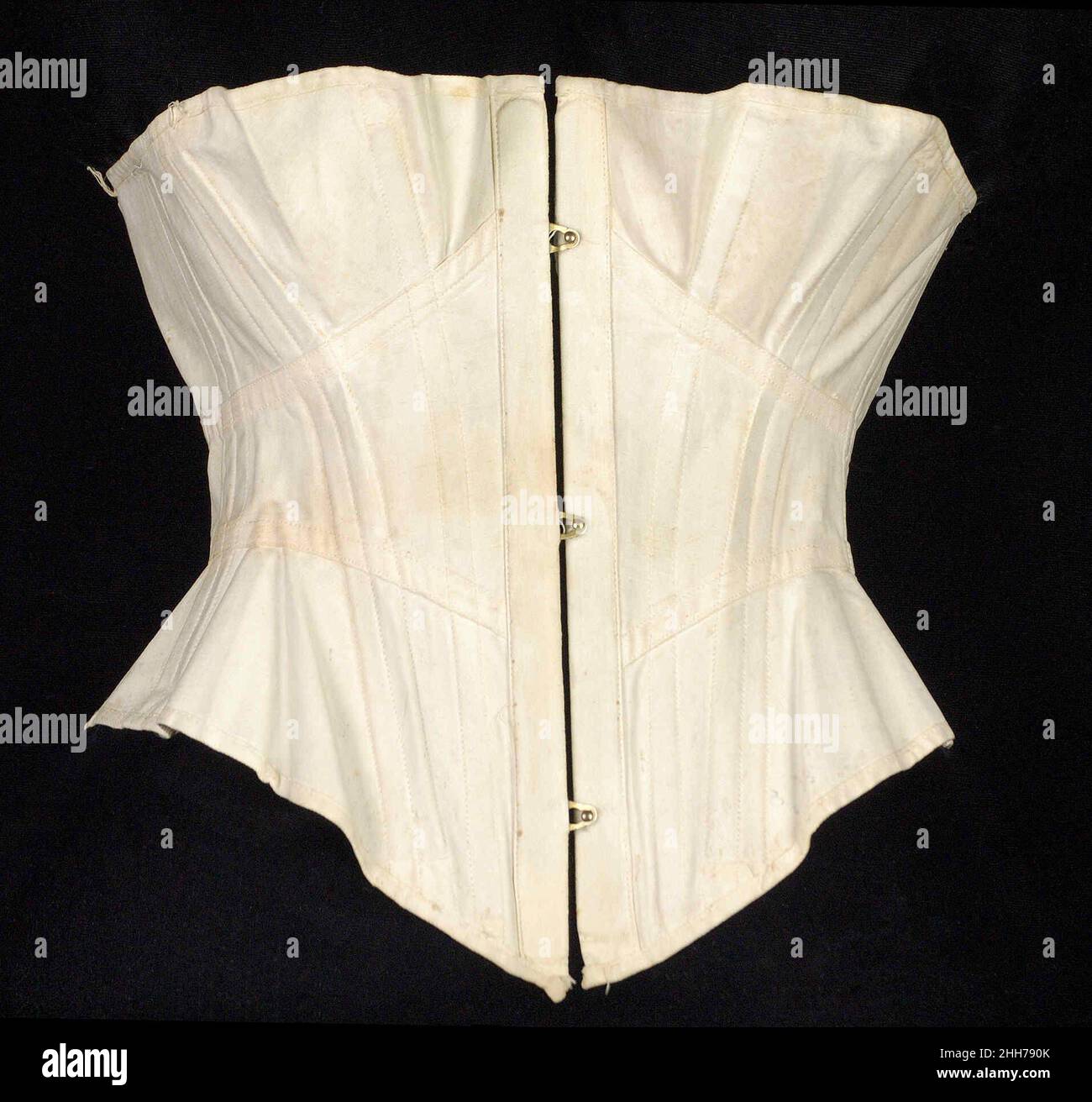 Corset ca. 1860 Langdon, Batcheller & Company American. Corset. Americano. CA. 1860. Cotone, metallo, osso Foto Stock