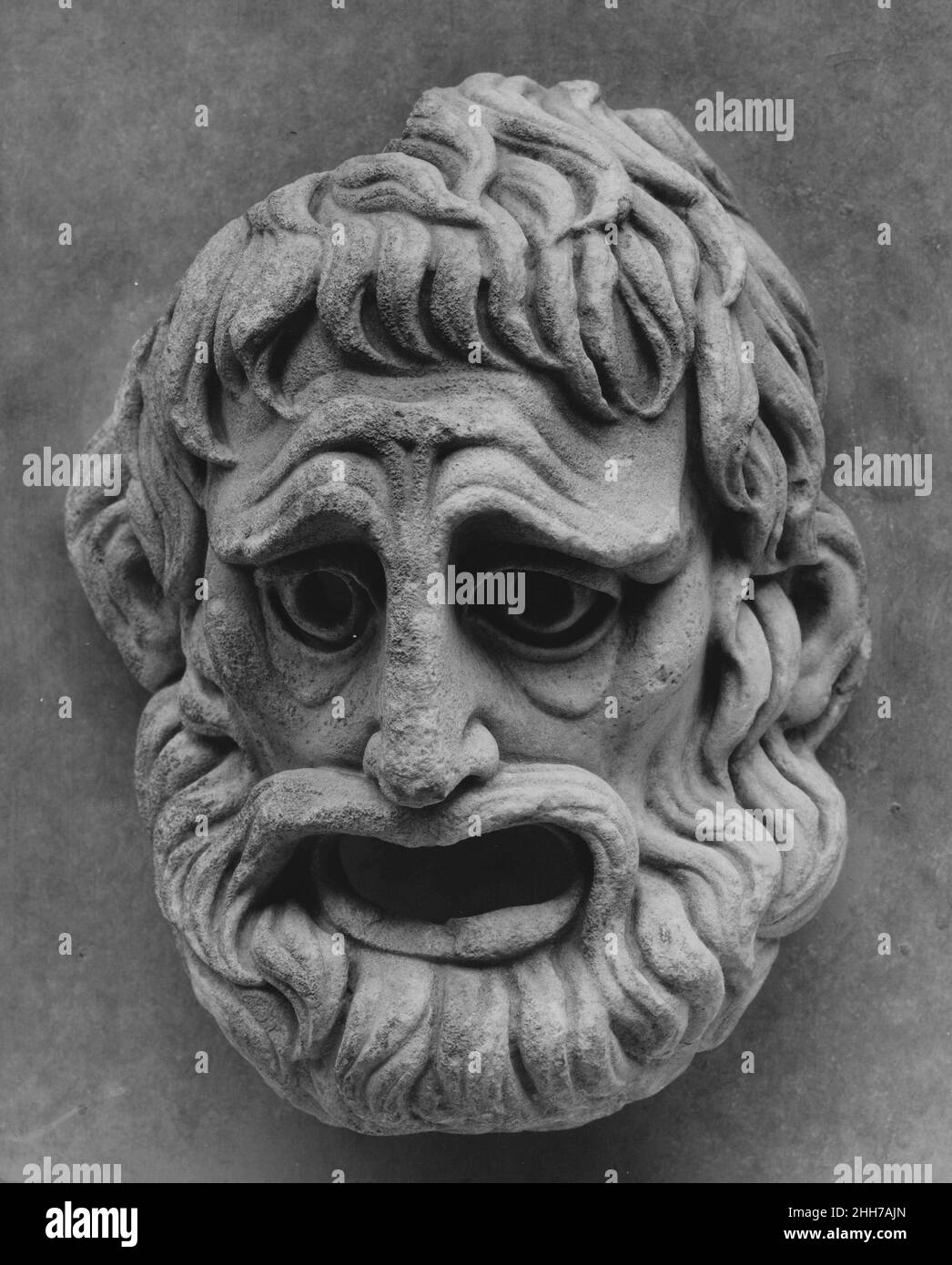 Maschera moderna? Romana ?. Maschera. Roman ?. Moderno?. Marmo. Scultura di pietra Foto Stock
