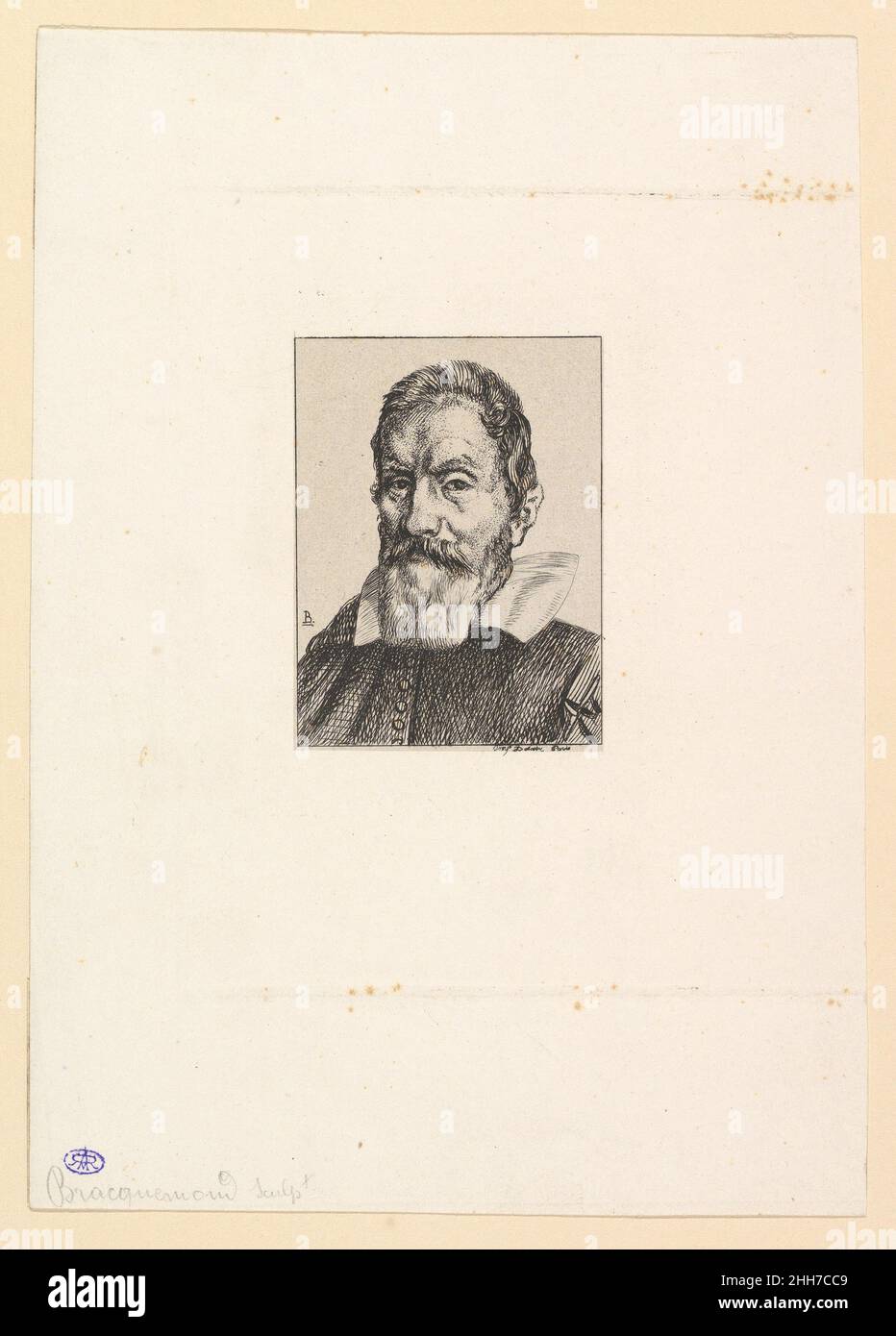 Galilea 1862 Félix Bracquemond Francese. Galilea 384776 Foto Stock