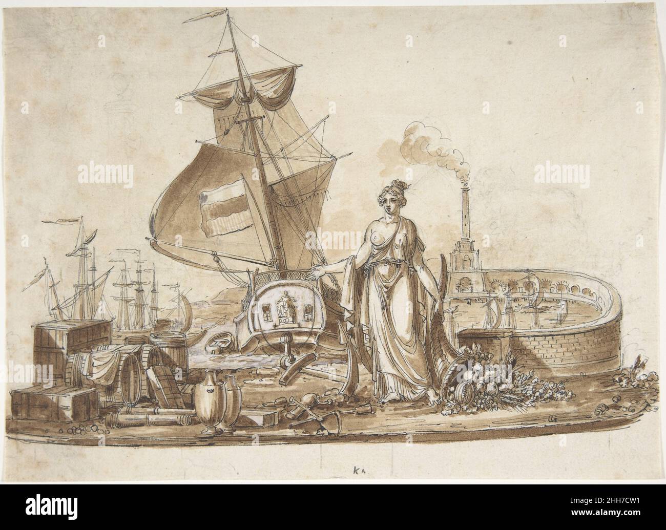 Allegoria di spedizione Charles Percier francese. Allegoria di spedizione 335971 Foto Stock