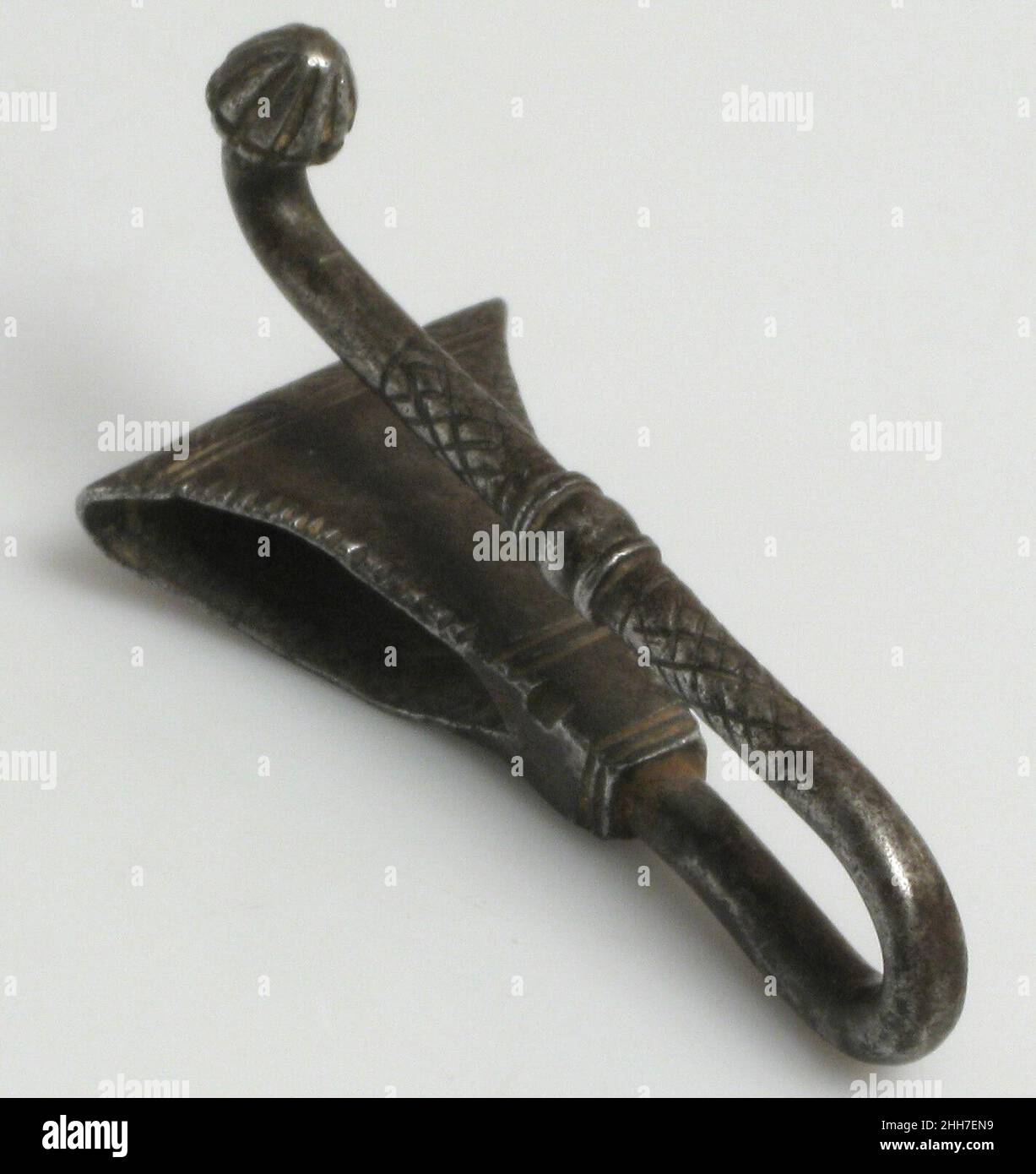 Gancio per cintura 15th secolo francese. Gancio per cintura. Francese. 15th secolo. Ferro battuto. Ferro metallurgato Foto Stock