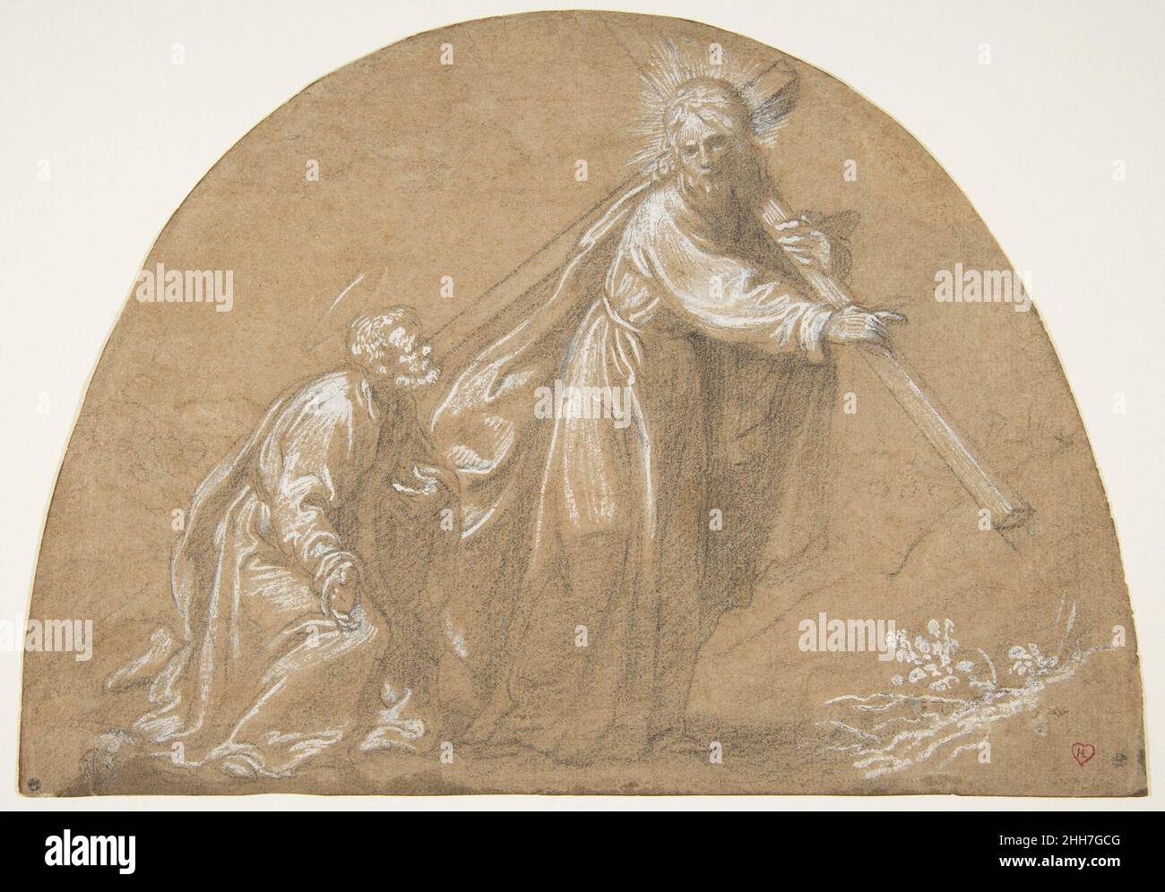 Domine, Quo Vadis 1592–1664 Jacopo Vignali Italiano. Domine, Quo Vadis 340986 Foto Stock