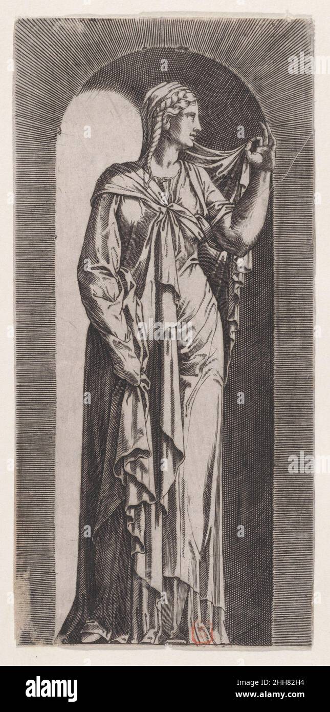 Sibyl 1530–76 Lambert Suavius Netherlandh. Sibyl. Lambert Suavius (Olanda, ca. 1510–per 1576). 1530–76. Incisione. Stampa Foto Stock