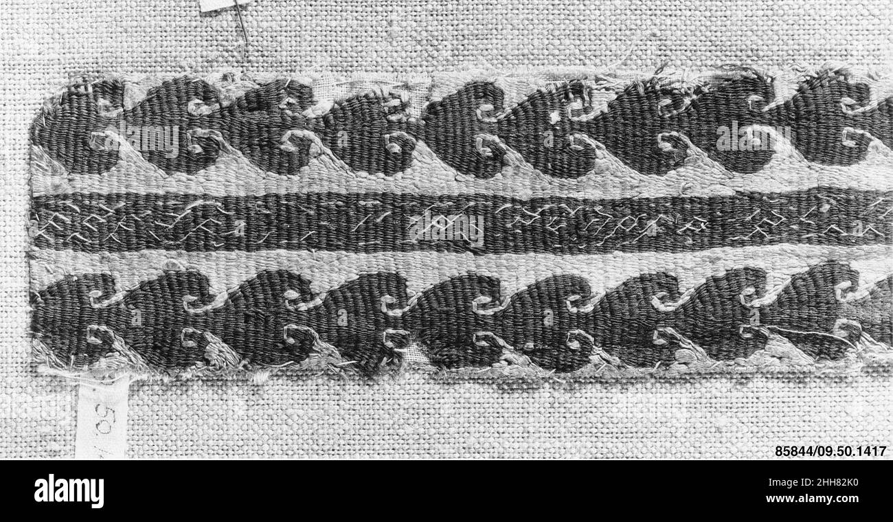 Banda 3rd–4th secolo. Banda. 3rd–4th secolo. Lino, lana; tessitura arazzi. Attribuito all'Egitto. Tessuti Foto Stock