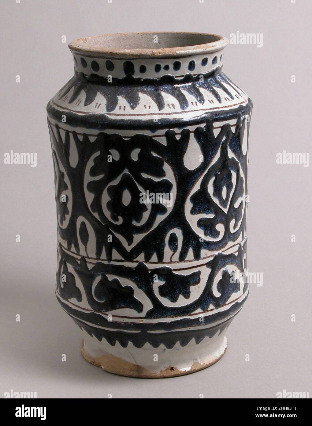 Vaso farmacia all'inizio del 1400s italiano. Vaso farmacia 468168 Foto Stock