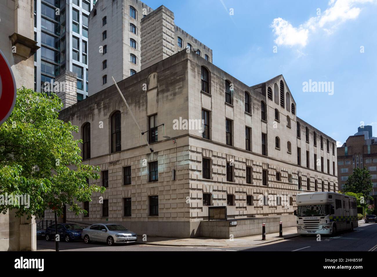 City of London Police Station, Wood Street EC2, Londra, Regno Unito Foto Stock