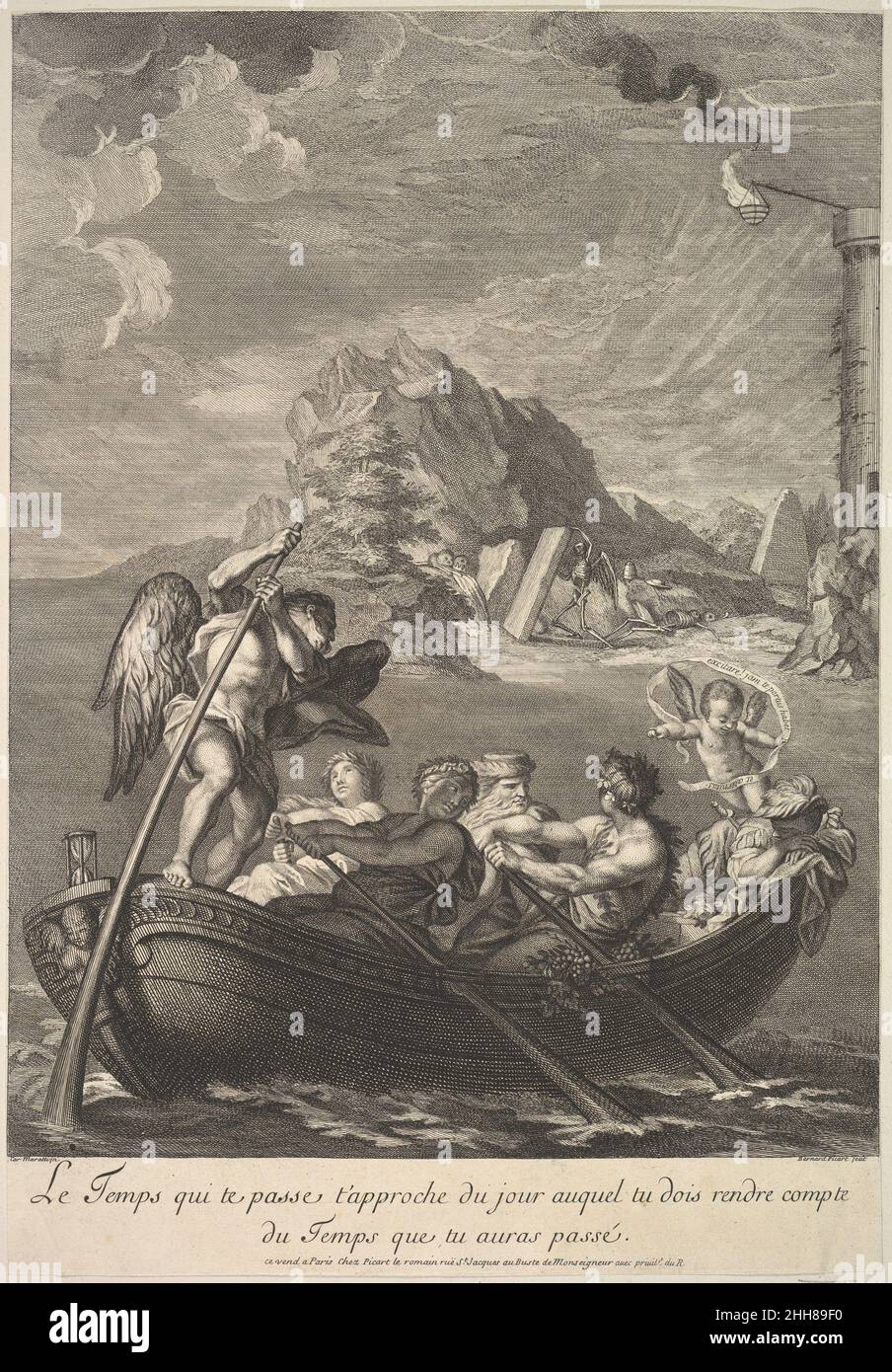 Allegoria del tempo 1690–1733 Bernard Picart francese. Allegoria del tempo 400406 Foto Stock