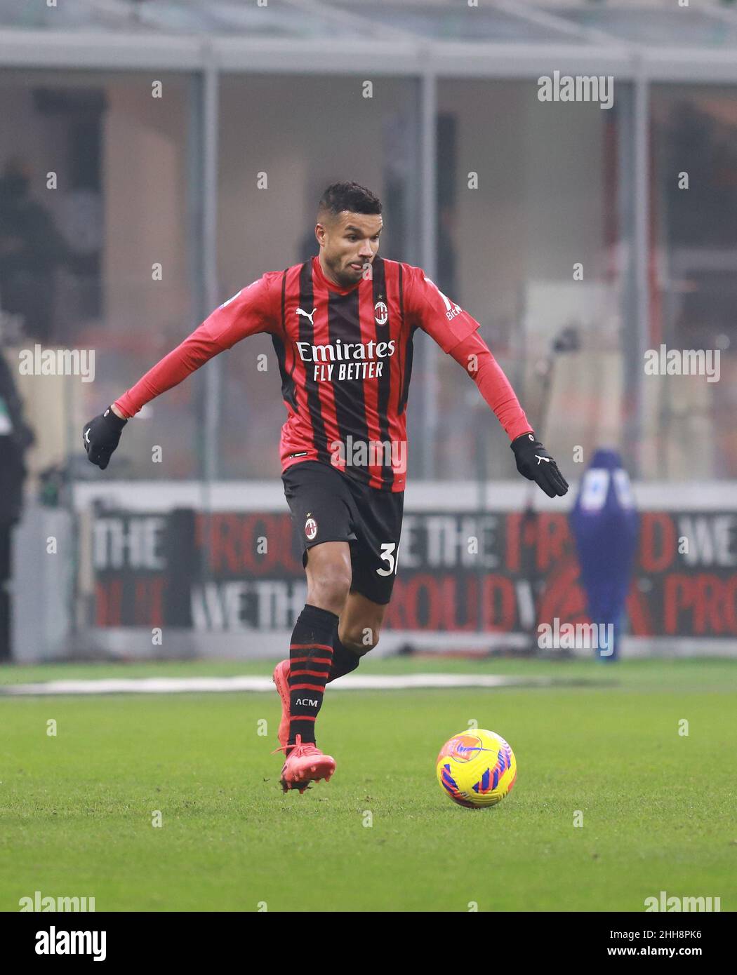 MILANO ITALIA- Gennaio 23 Stadio G Meazza Junior Messias durante la Serie A match tra AC Milan e FC Juventus allo Stadio G. Meazza il 23 Gennaio Foto Stock