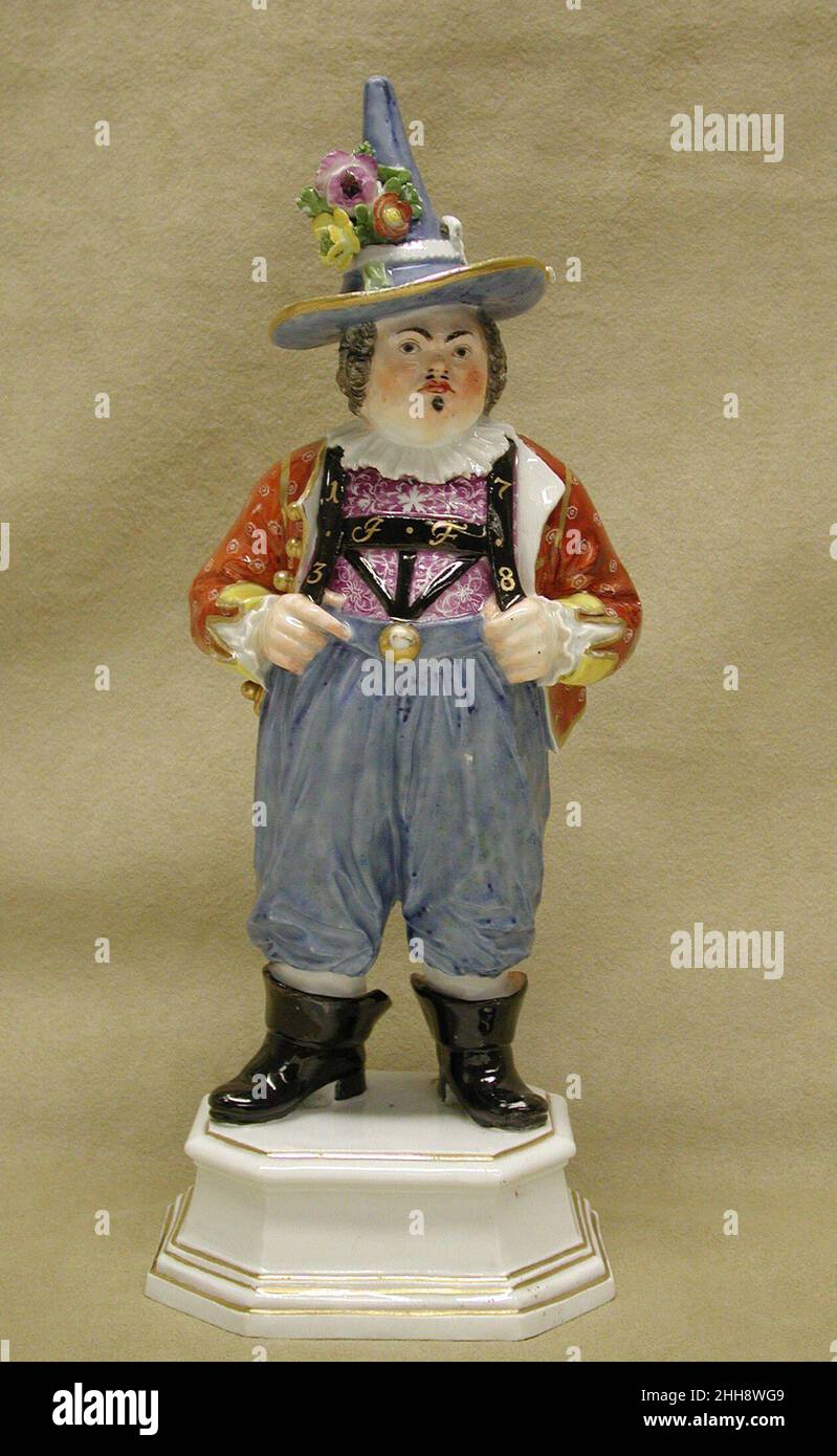 Joseph Fröhlich 1738 Meissen Manufactory Tedesco. Giuseppe Fröhlich. Dopo un'incisione di Christian Friedrich Boetius (tedesco, Lipsia 1706–1782 Dresda). Tedesco, Meissen. 1738. Porcellana a pasta dura. Ceramica-porcellana Foto Stock