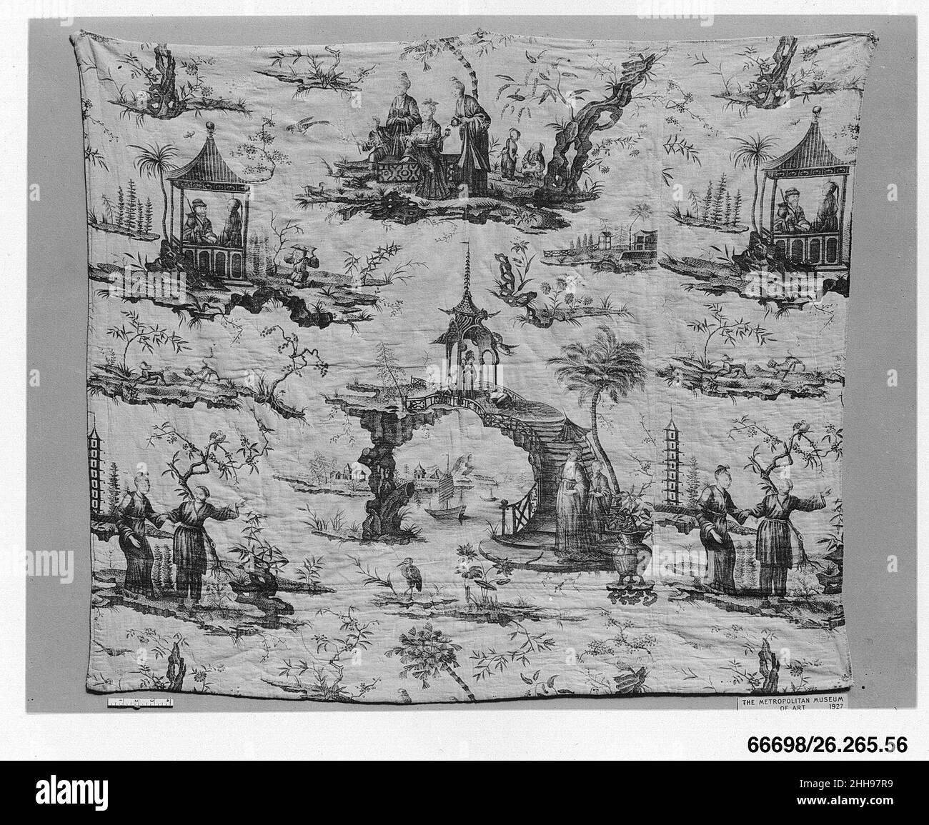 Stampa pittorica 1770 Oberkampf Manufactory Francese. Stampa grafica 221959 Foto Stock