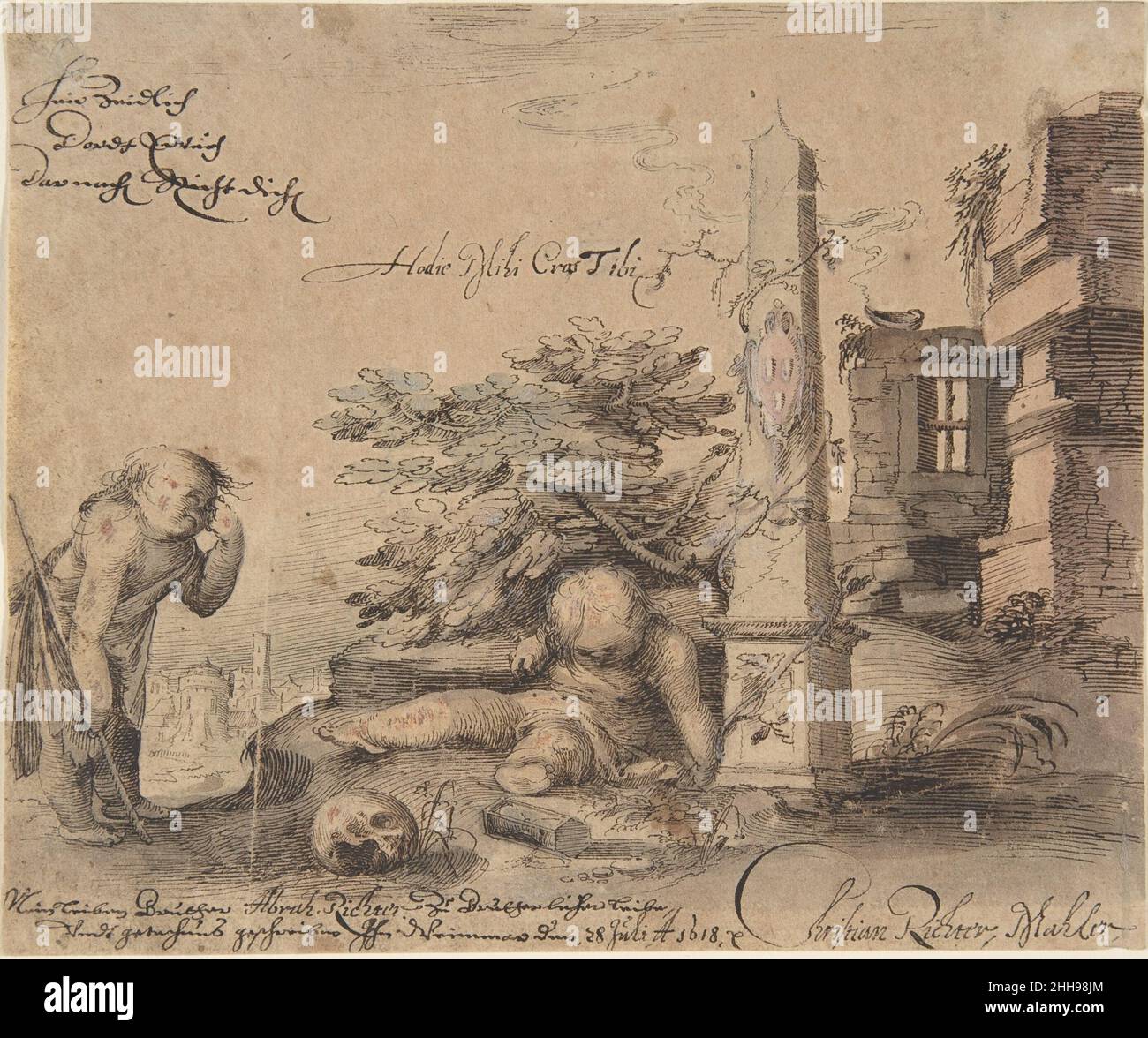 Allegoria della transizione della vita 1618 Christian Richter tedesco. Allegoria della transizione della vita 372766 Foto Stock